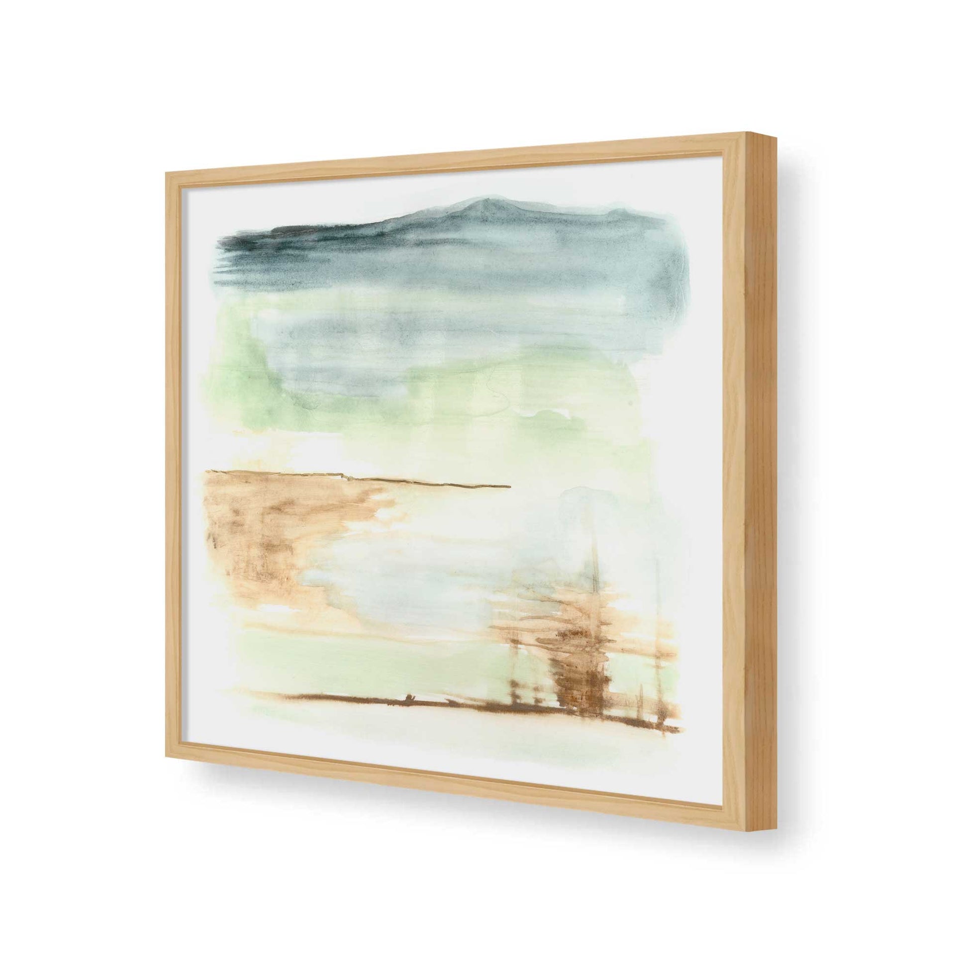 [Color:American Maple], Picture of art in a American Maple frame of the corner