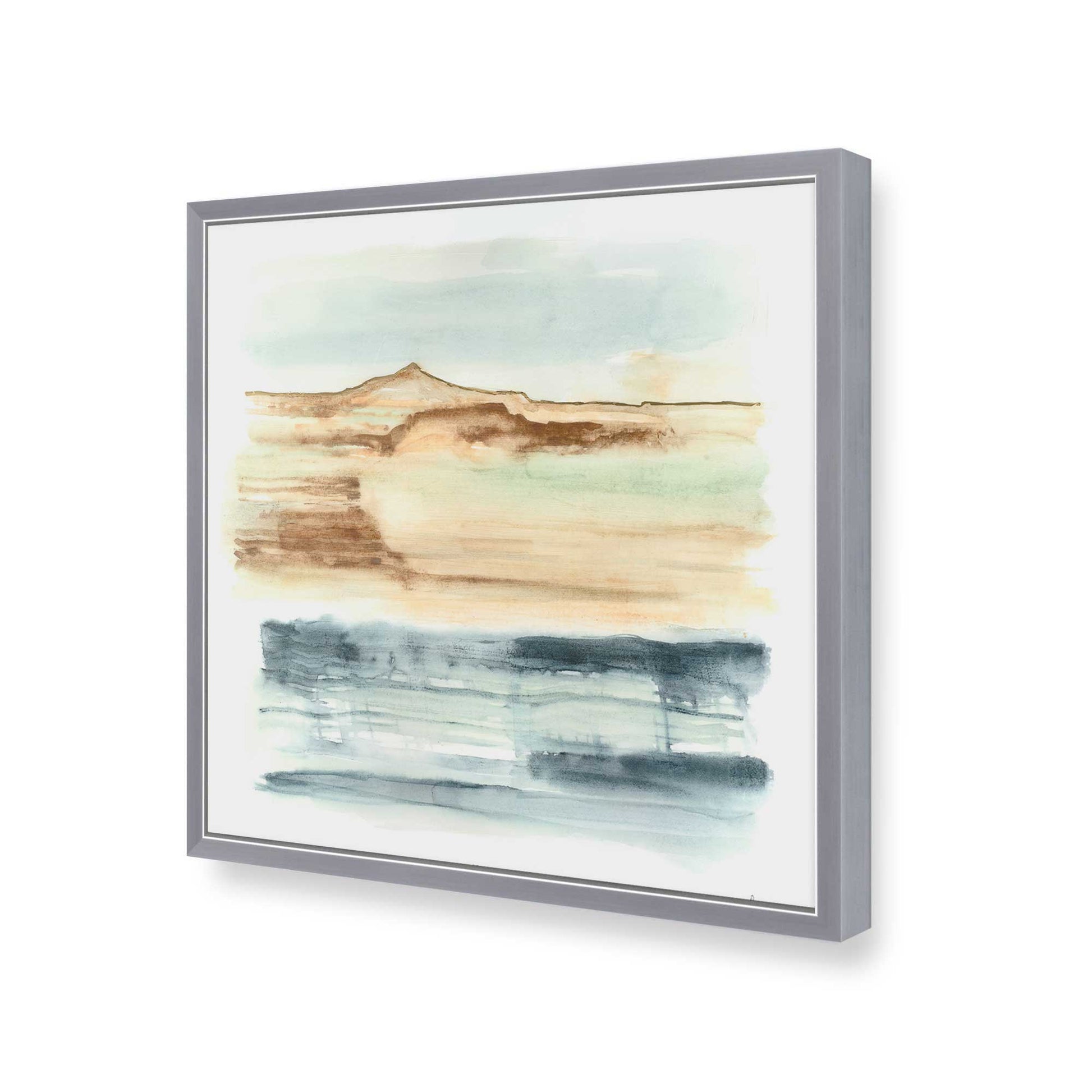 [Color:Polished Chrome], Picture of art in a Polished Chrome frame of the corner