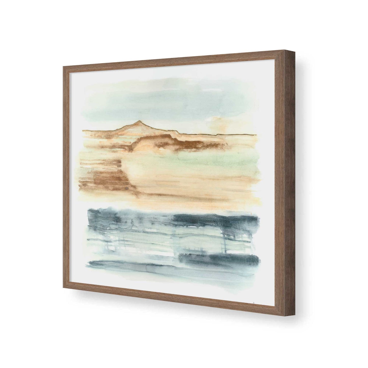 [Color:Walnut], Picture of art in a Walnut frame of the corner