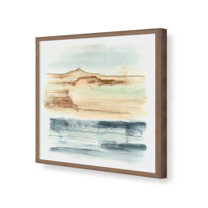 [Color:Walnut], Picture of art in a Walnut frame of the corner