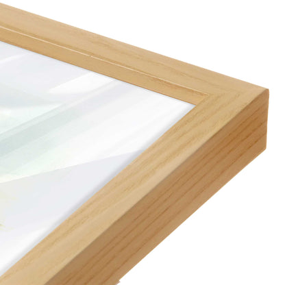 [Color:American Maple], Picture of art in a American Maple frame at an angle
