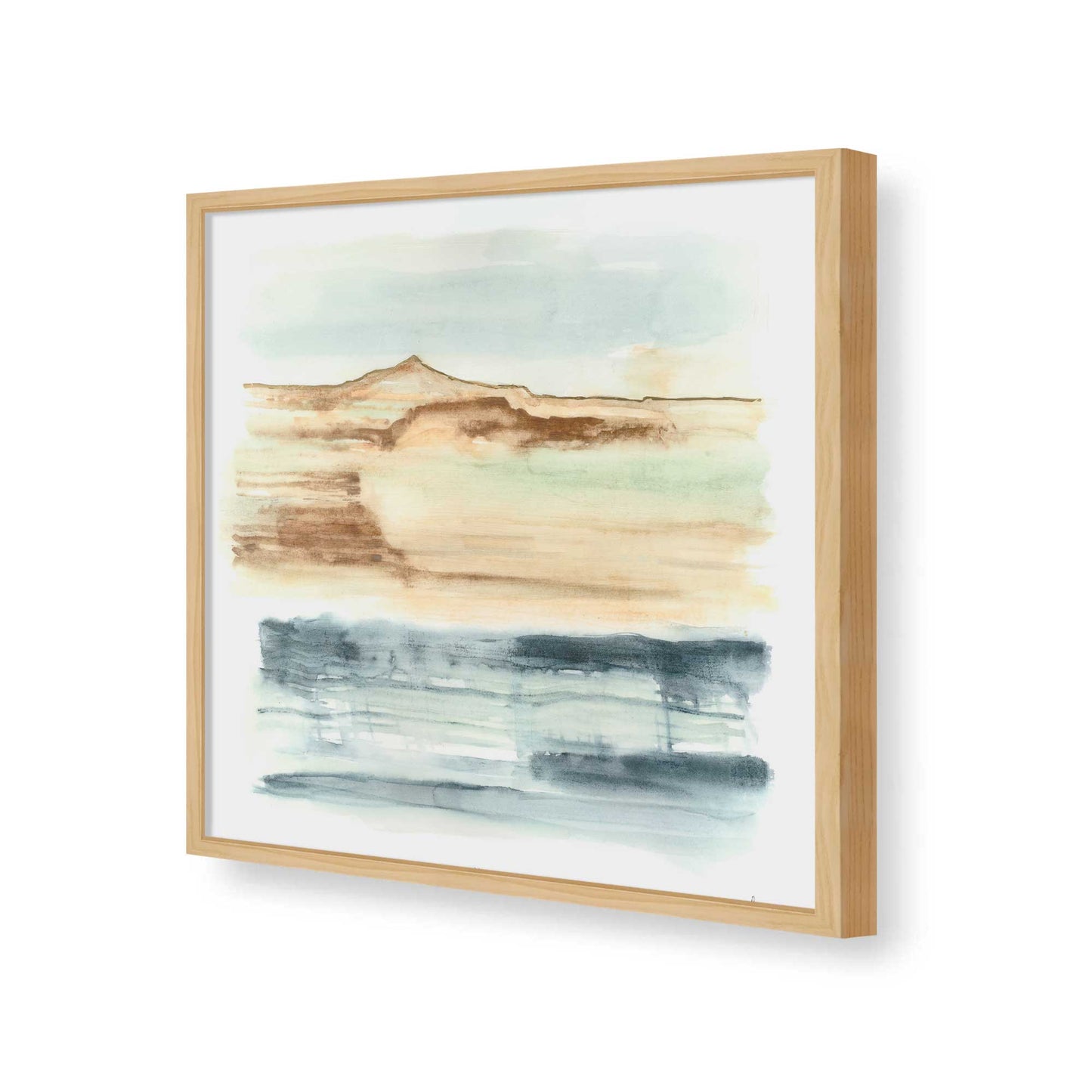 [Color:American Maple], Picture of art in a American Maple frame of the corner