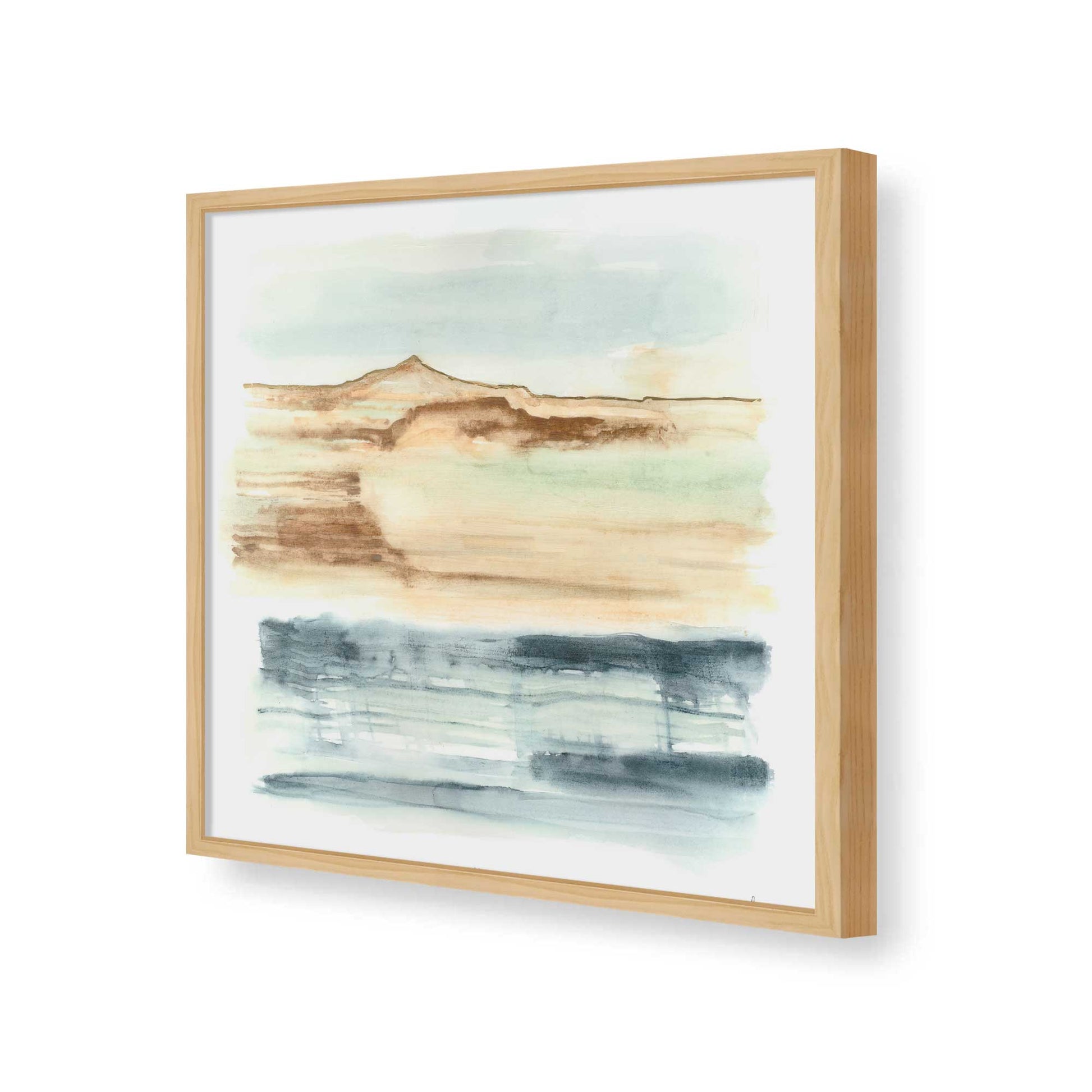 [Color:American Maple], Picture of art in a American Maple frame of the corner