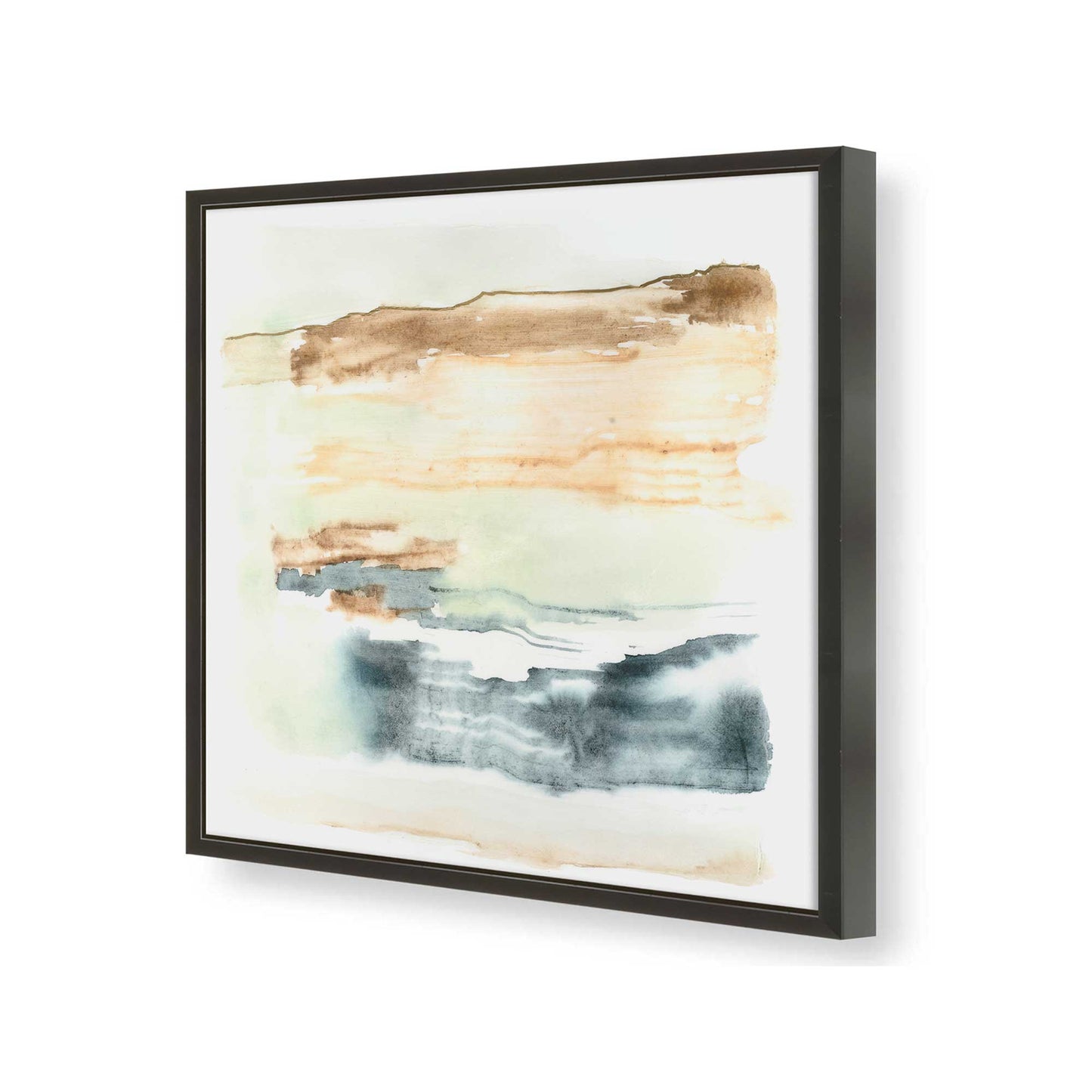 [Color:Satin Black], Picture of art in a Satin Black frame of the corner
