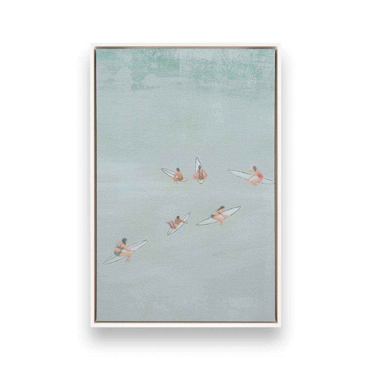 [Color:Opaque White], Picture of art in a White frame