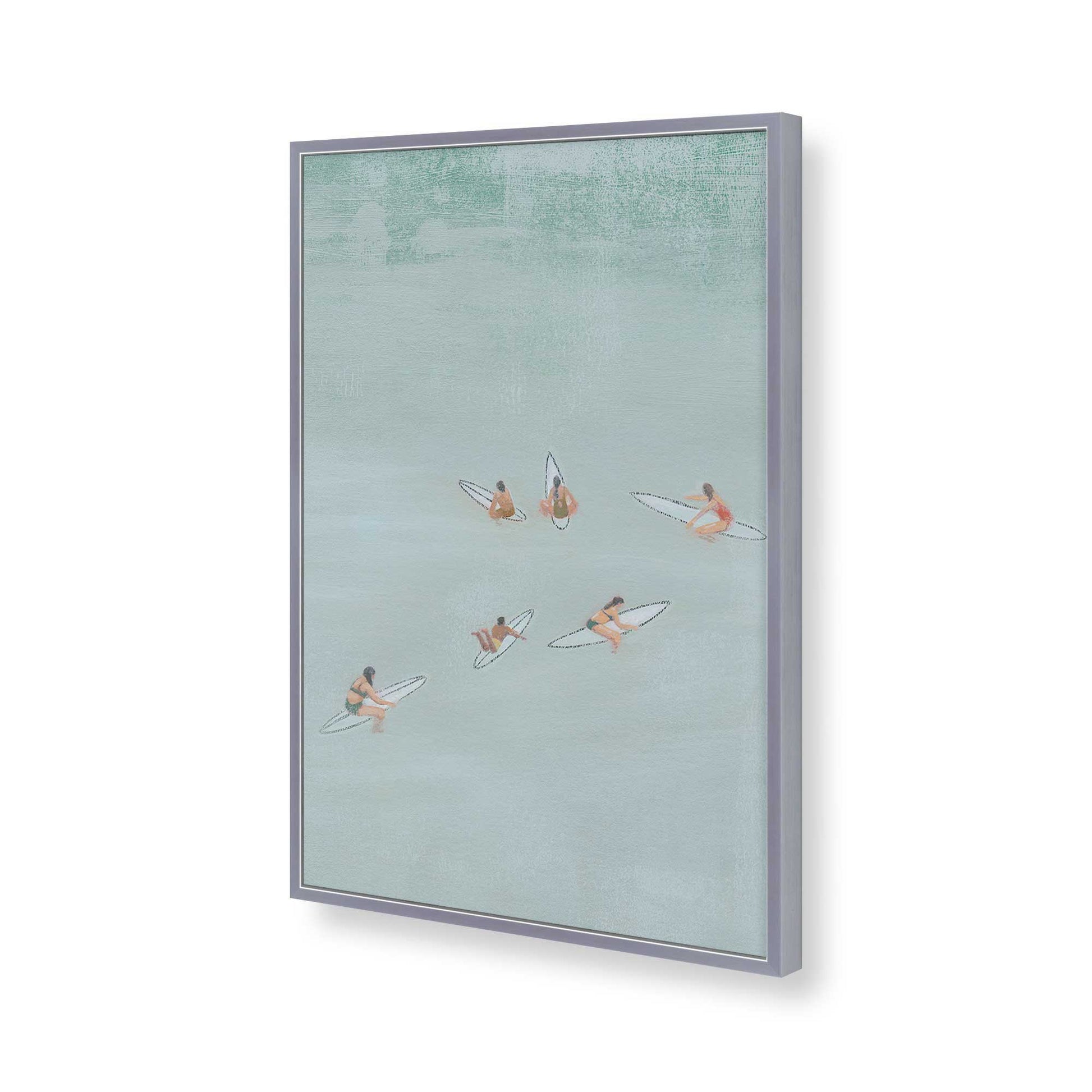 [Color:Polished Chrome], Picture of art in a Polished Chrome frame of the corner
