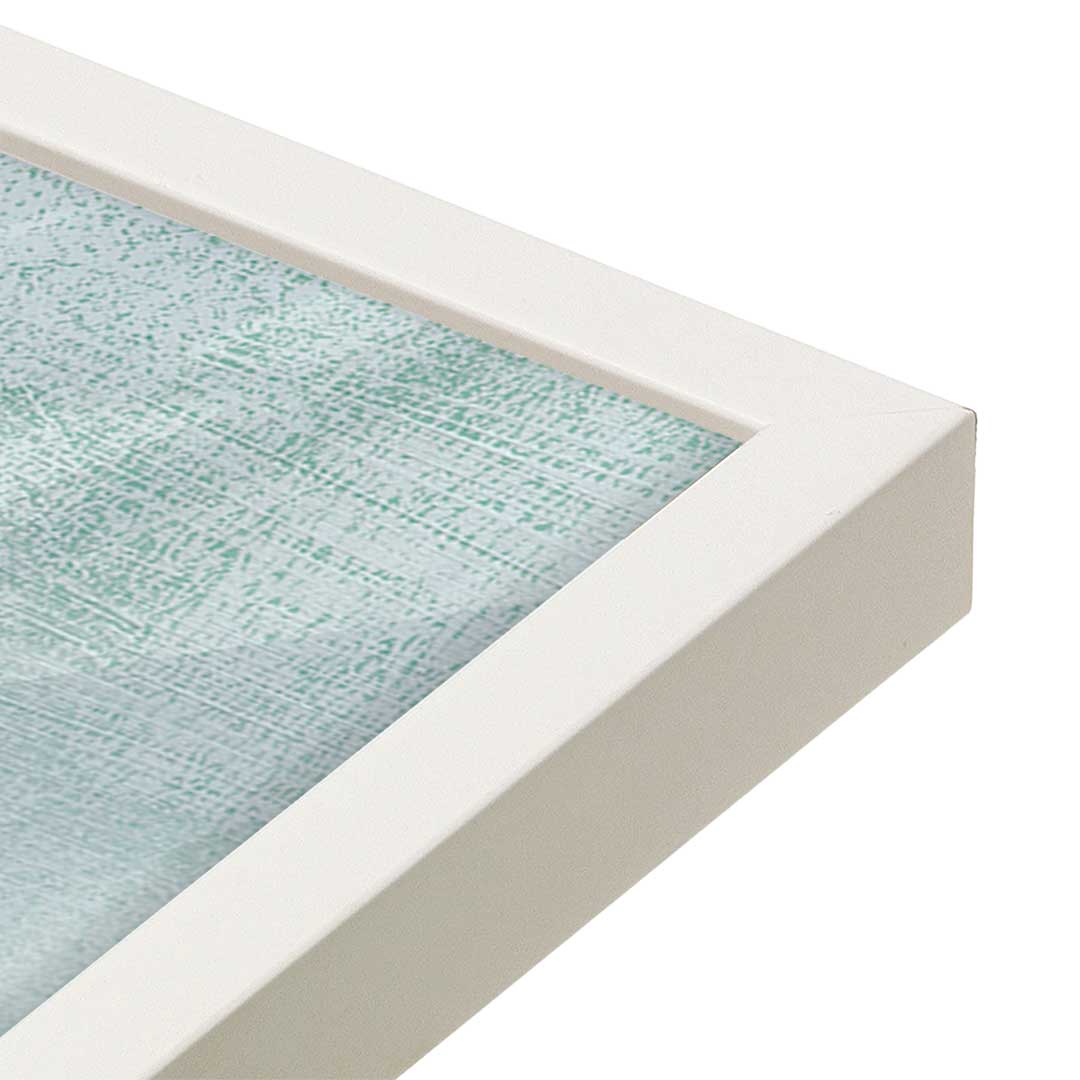 [Color:Opaque White], Picture of art in a Opaque White frame at an angle