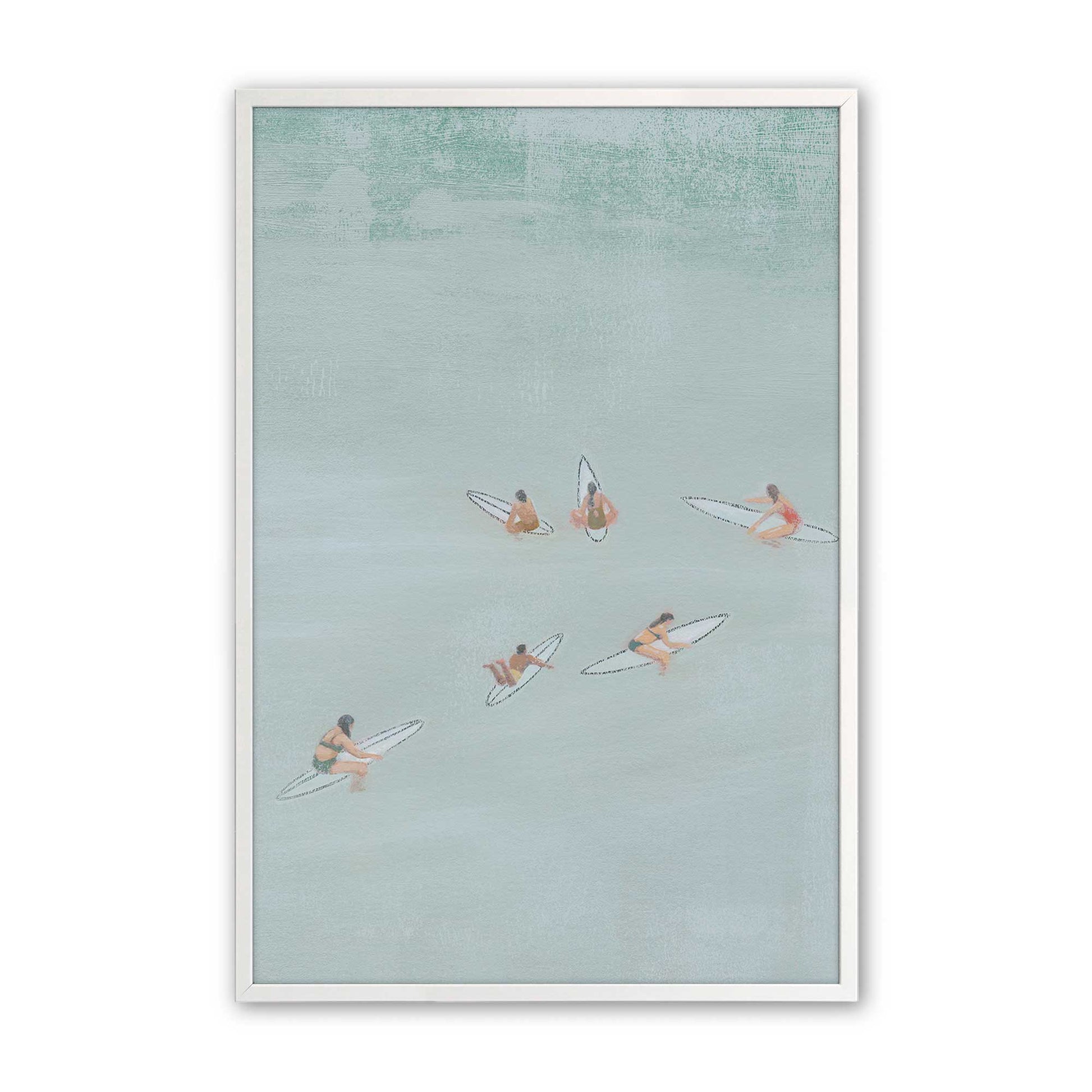 [Color:Opaque White], Picture of art in a Opaque White frame