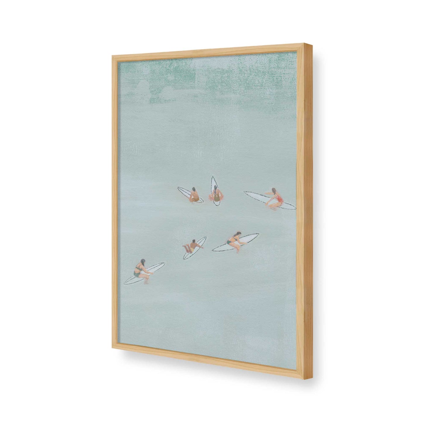 [Color:American Maple], Picture of art in a American Maple frame of the corner