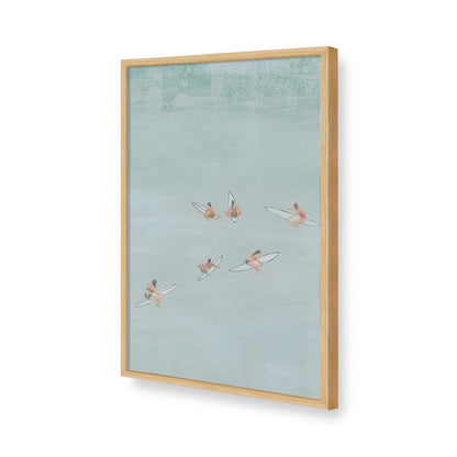 [Color:American Maple], Picture of art in a American Maple frame of the corner