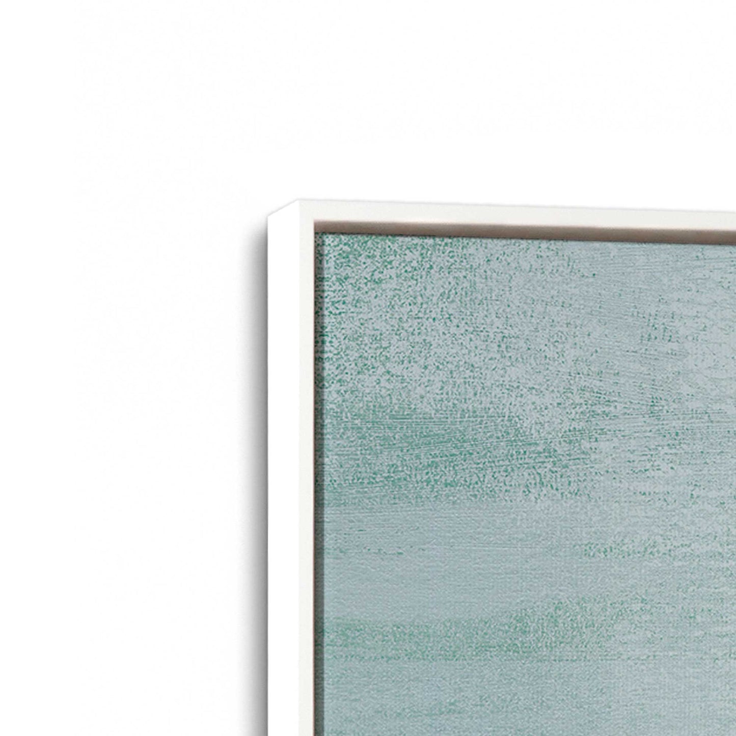 [Color:Opaque White], Picture of art in a White frame at an angle