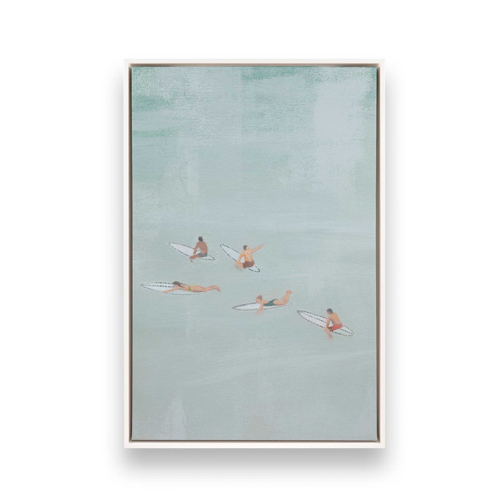 [Color:Opaque White], Picture of art in a White frame