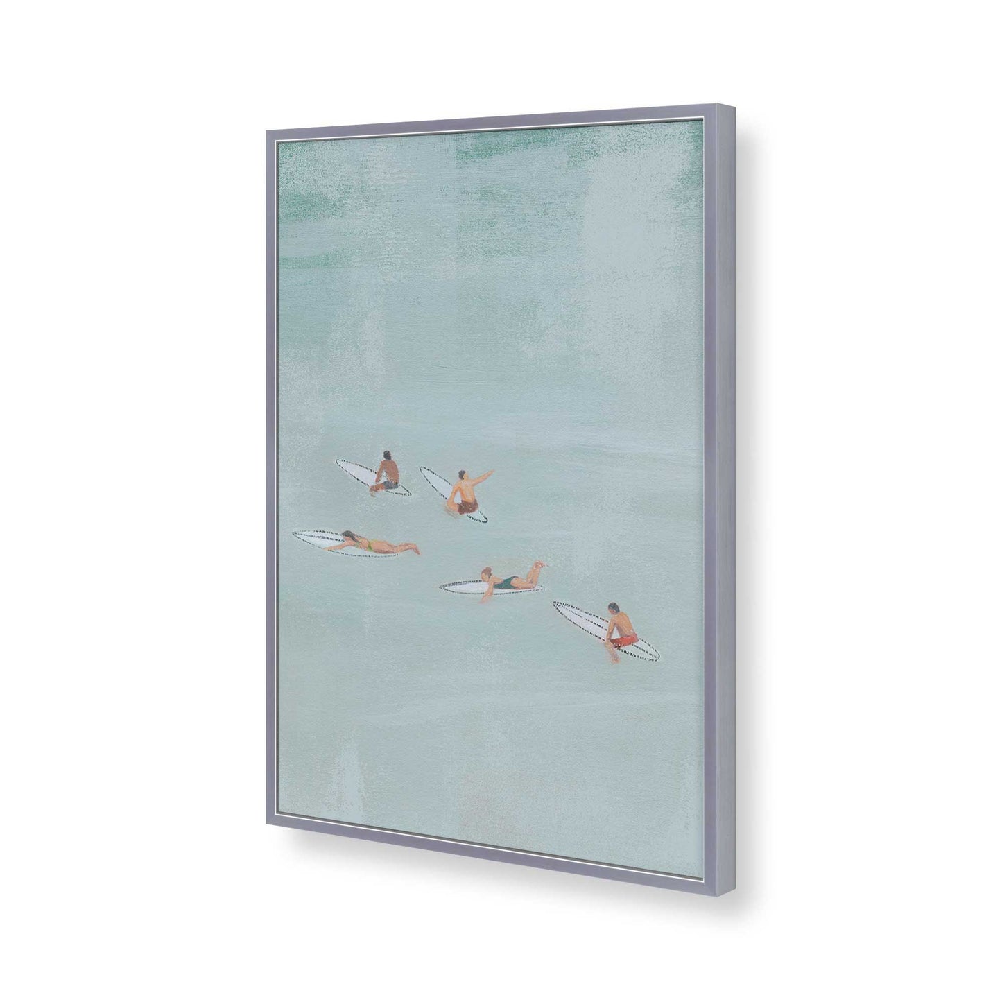 [Color:Polished Chrome], Picture of art in a Polished Chrome frame of the corner