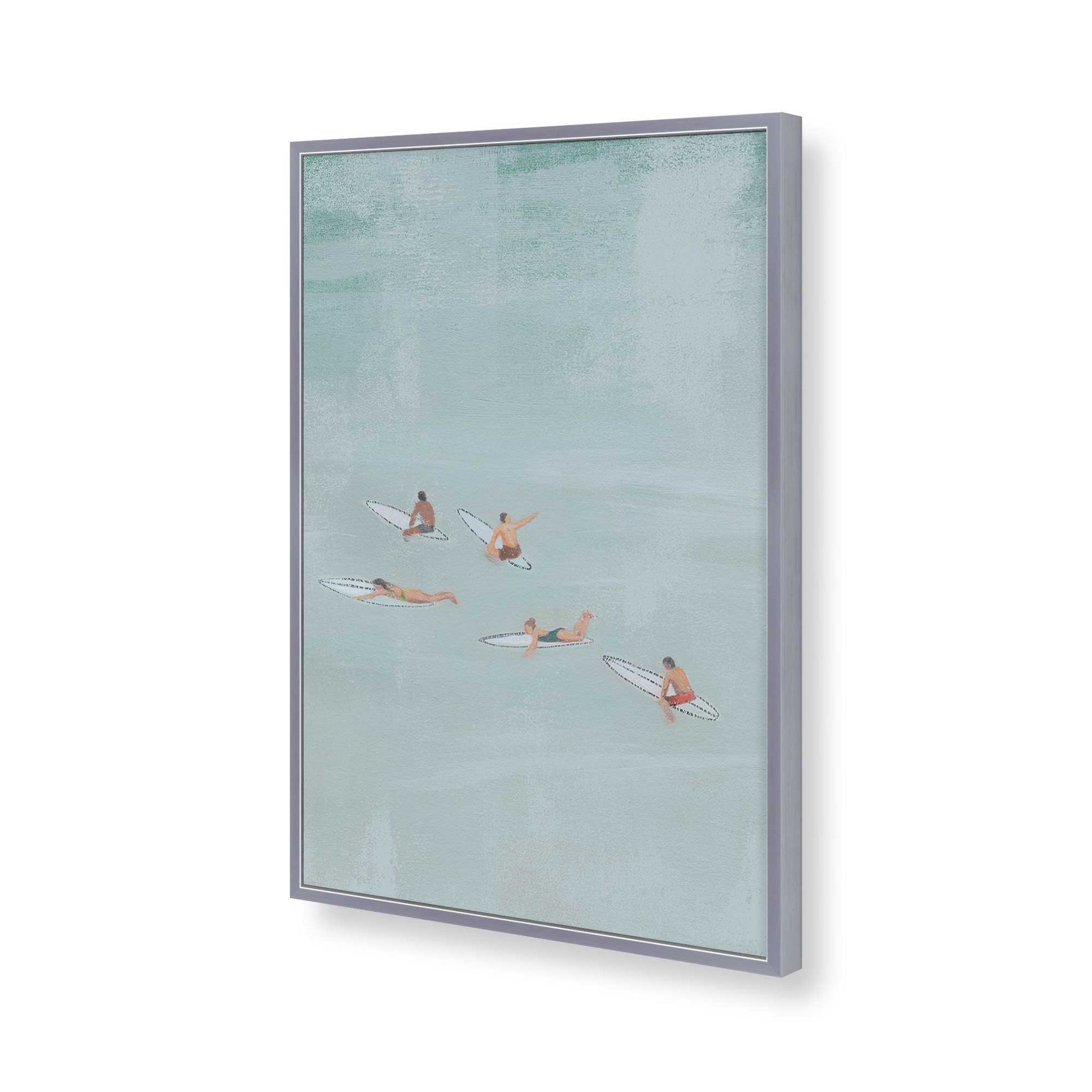 [Color:Polished Chrome], Picture of art in a Polished Chrome frame of the corner