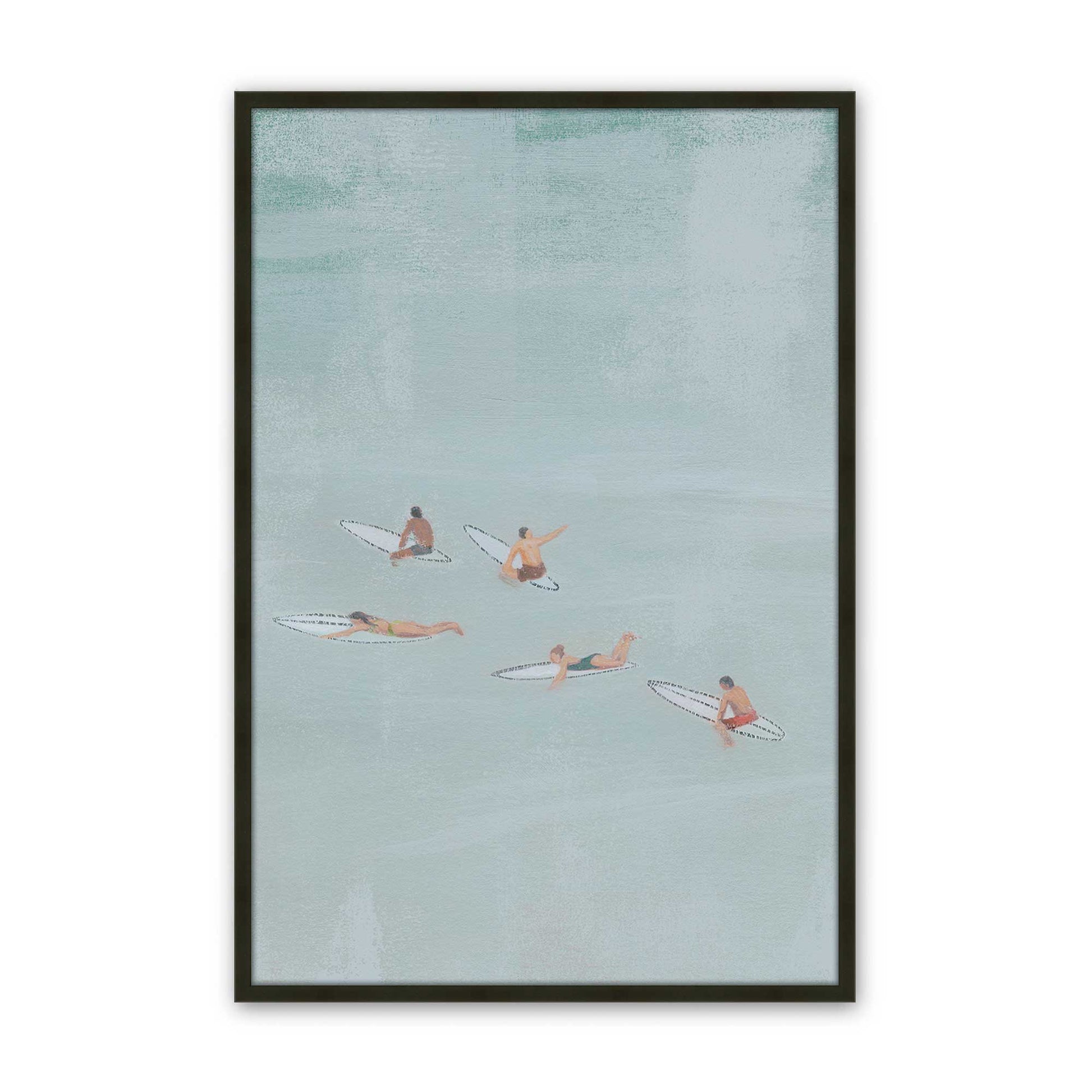 [Color:Satin Black], Picture of art in a Satin Black frame