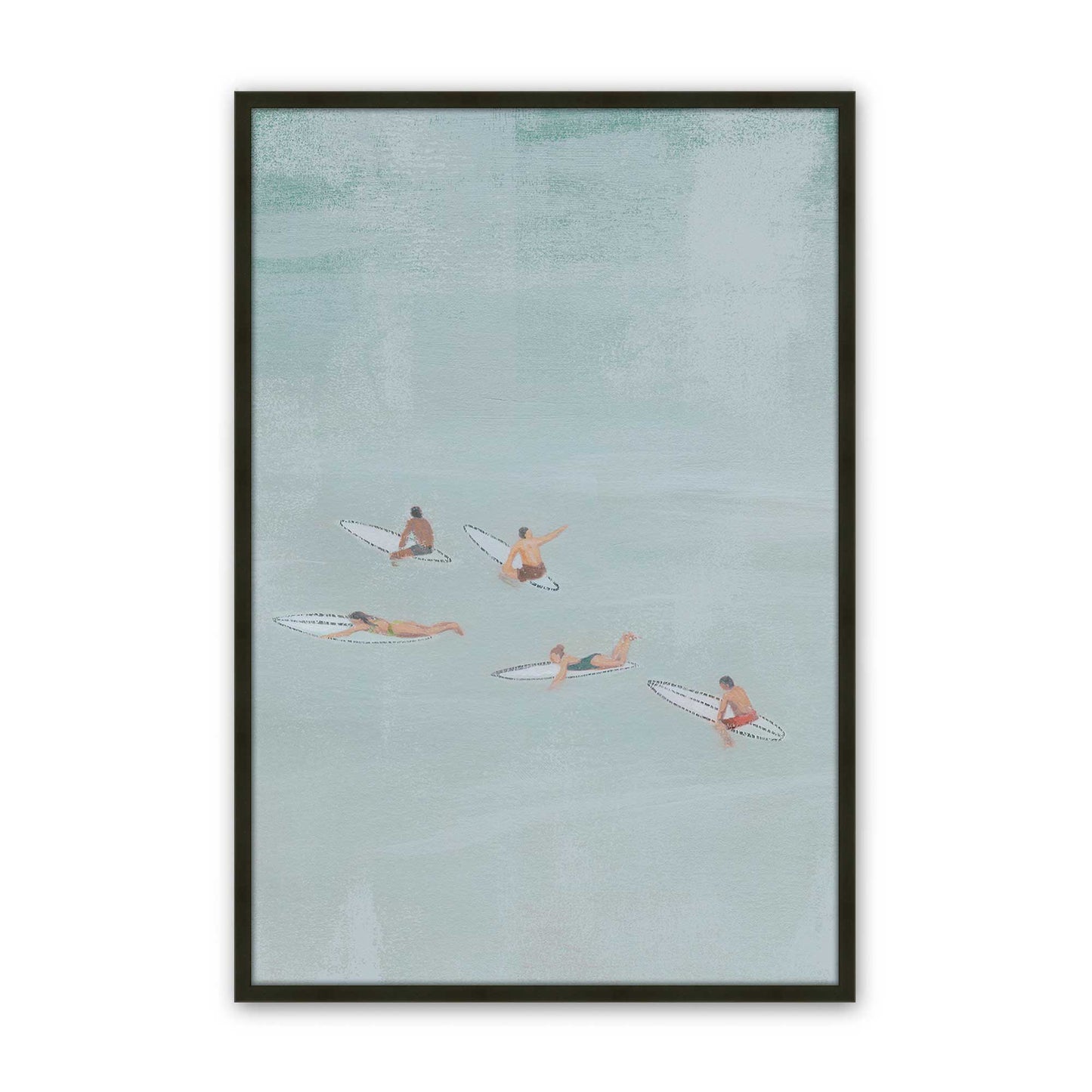 [Color:Satin Black], Picture of art in a Satin Black frame