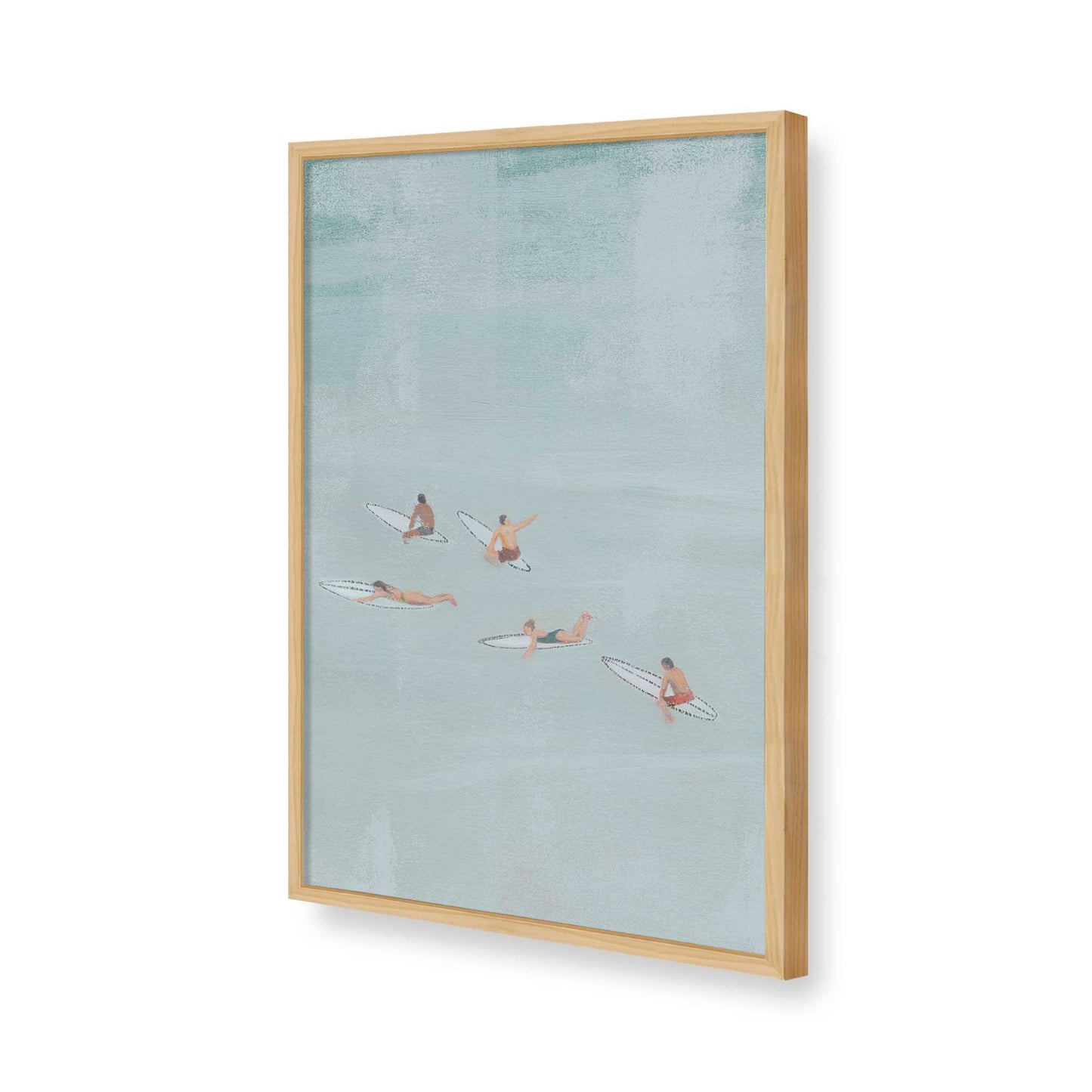 [Color:American Maple], Picture of art in a American Maple frame of the corner