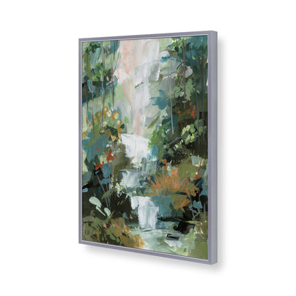 [Color:Polished Chrome], Picture of art in a Polished Chrome frame of the corner