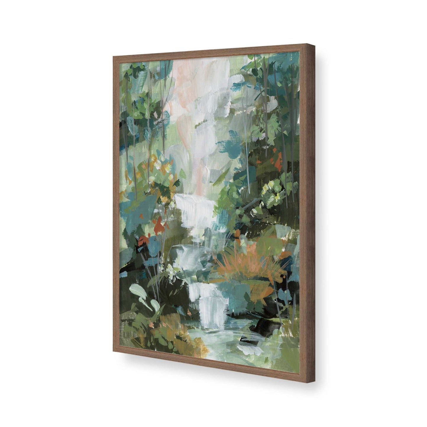 [Color:Walnut], Picture of art in a Walnut frame of the corner