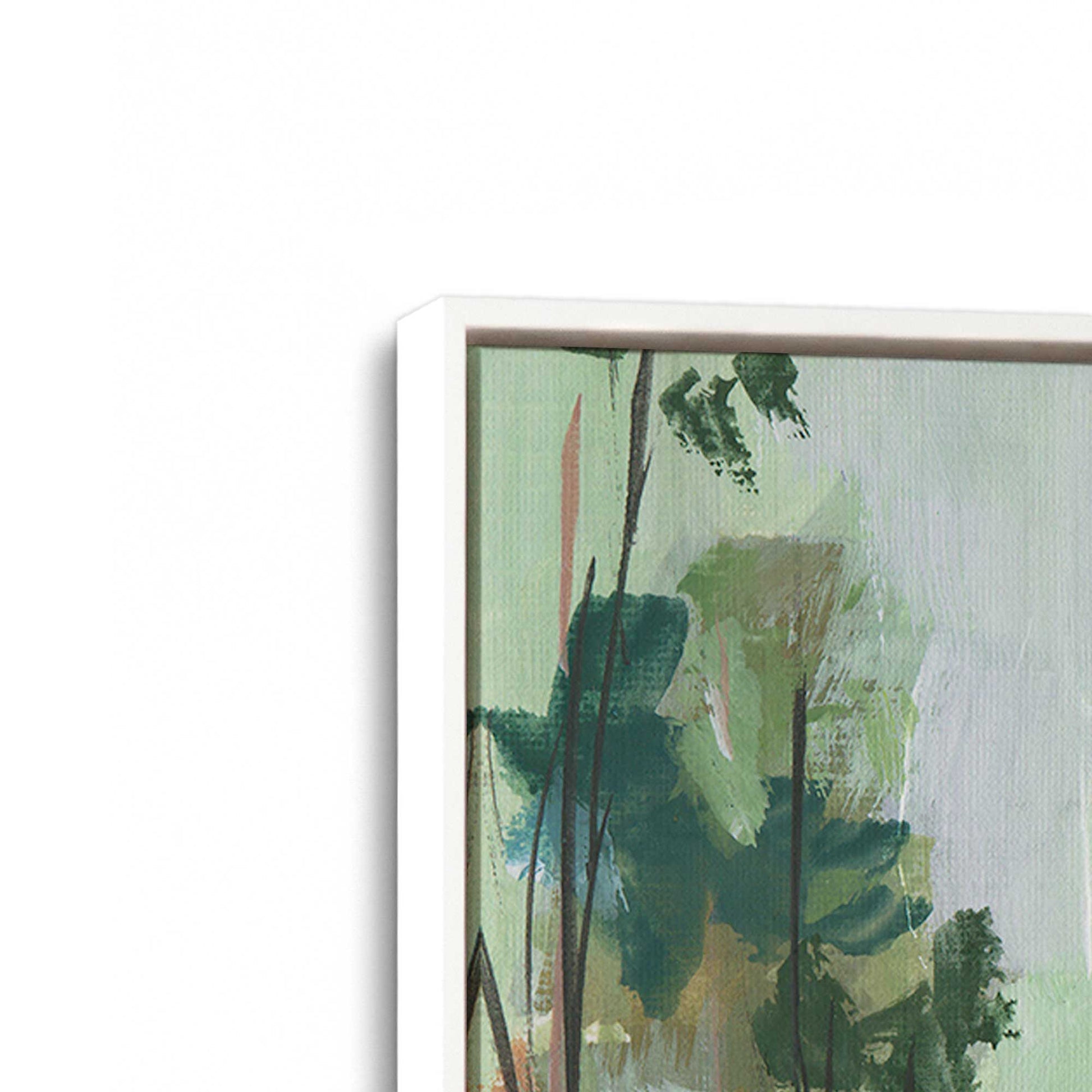 [Color:Opaque White], Picture of art in a White frame at an angle