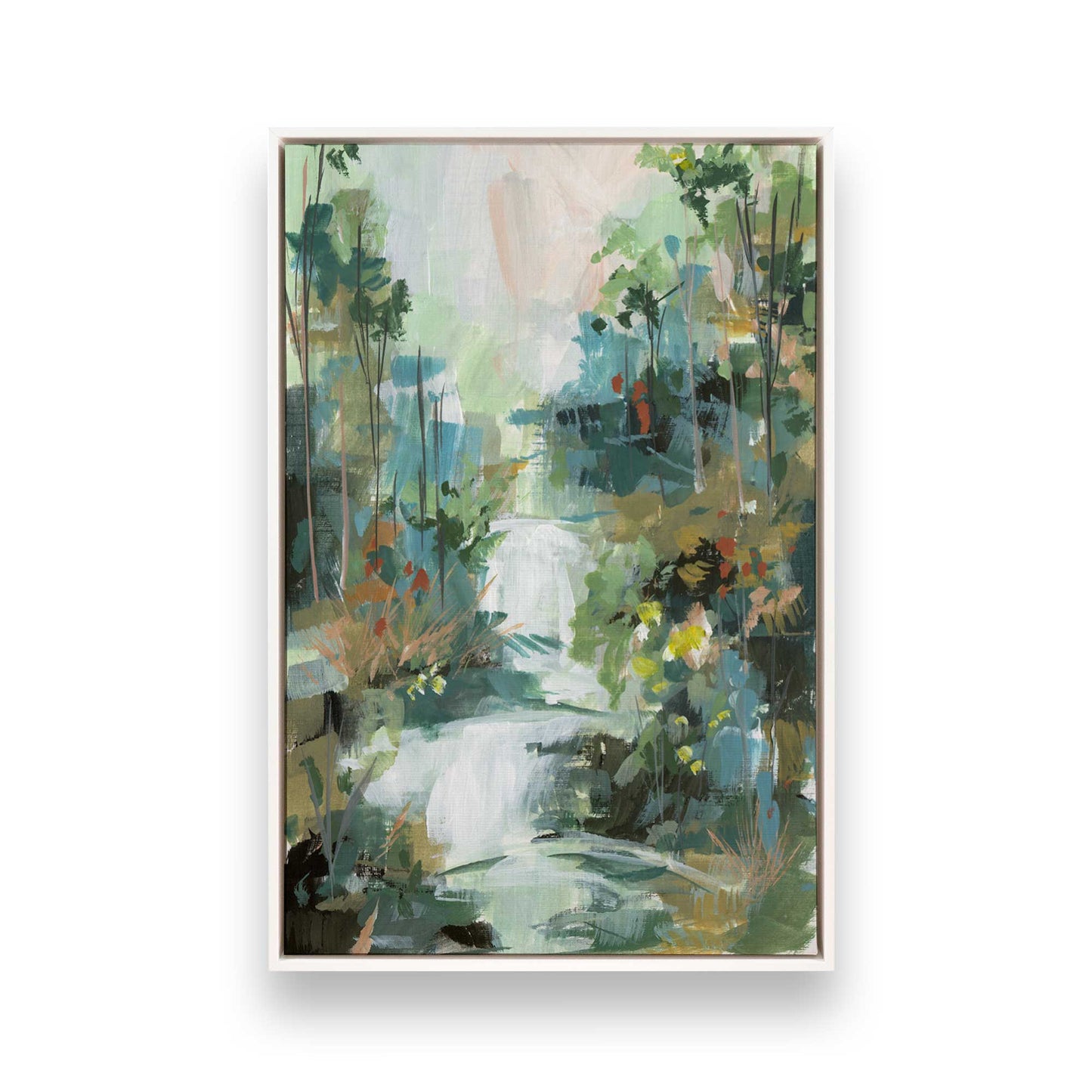 [Color:Opaque White], Picture of art in a White frame