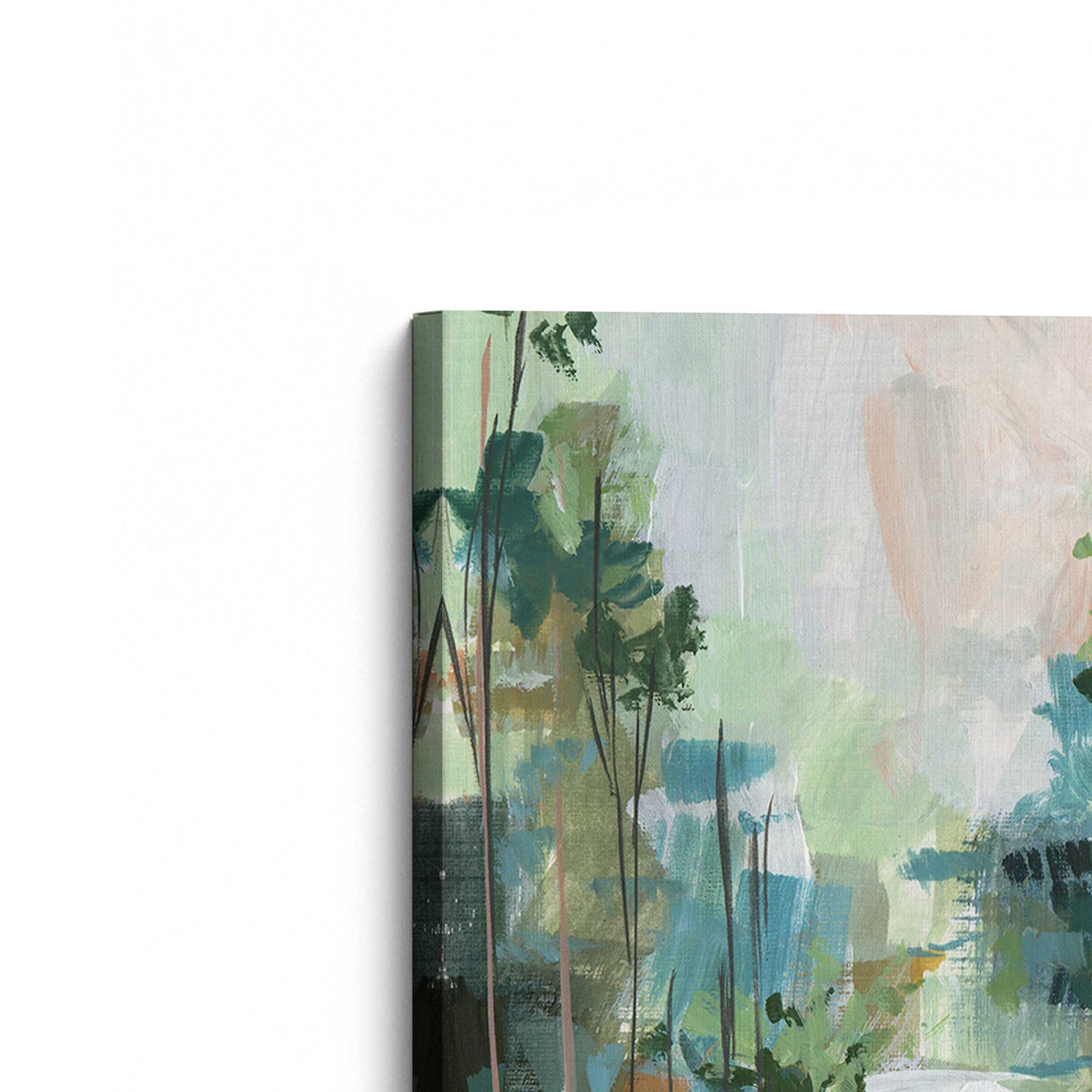 [Color:Stretched Canvas], Picture of the corner of the art