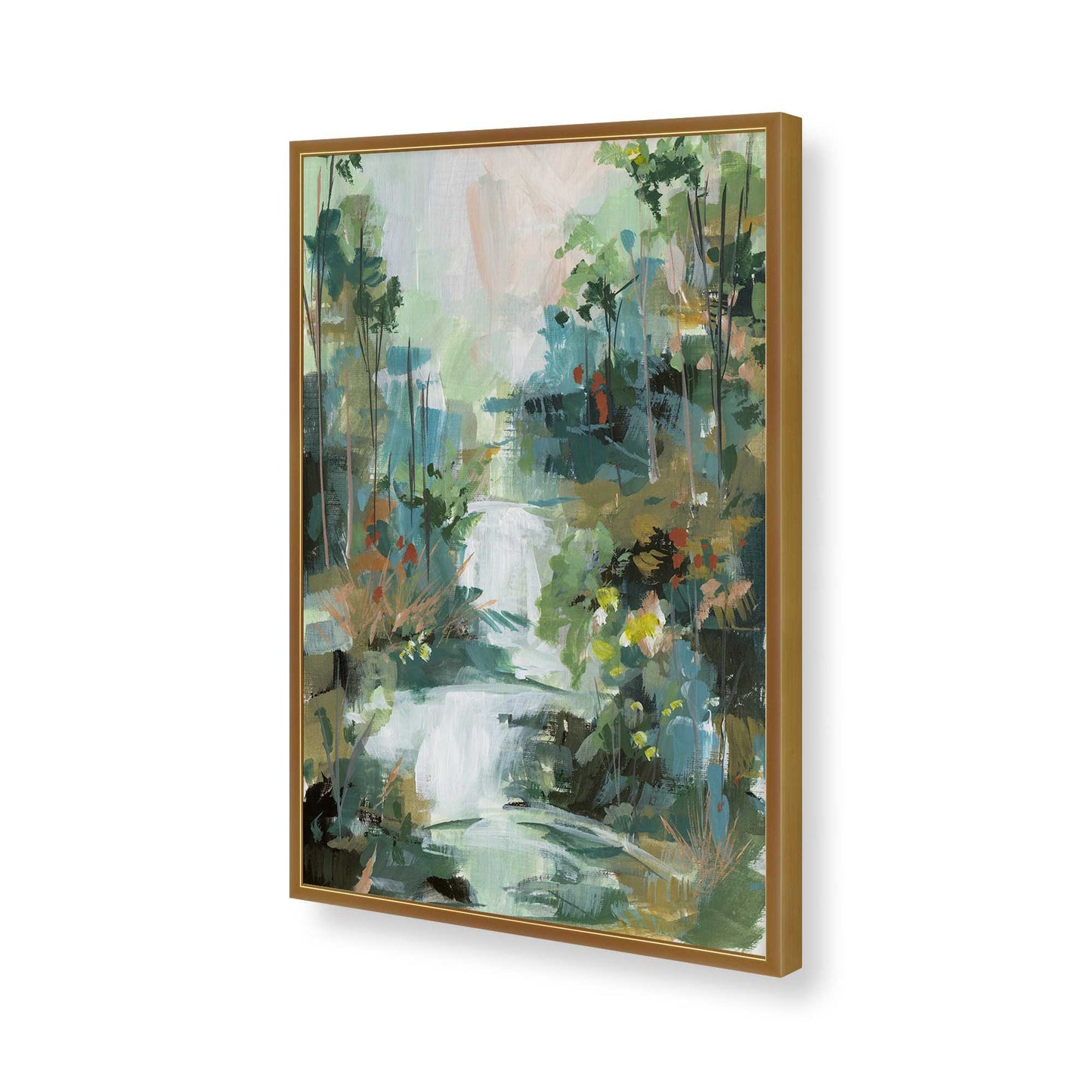 [Color:Polished Gold], Picture of art in a Polished Gold frame of the corner