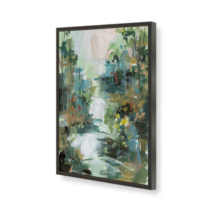 [Color:Satin Black], Picture of art in a Satin Black frame of the corner