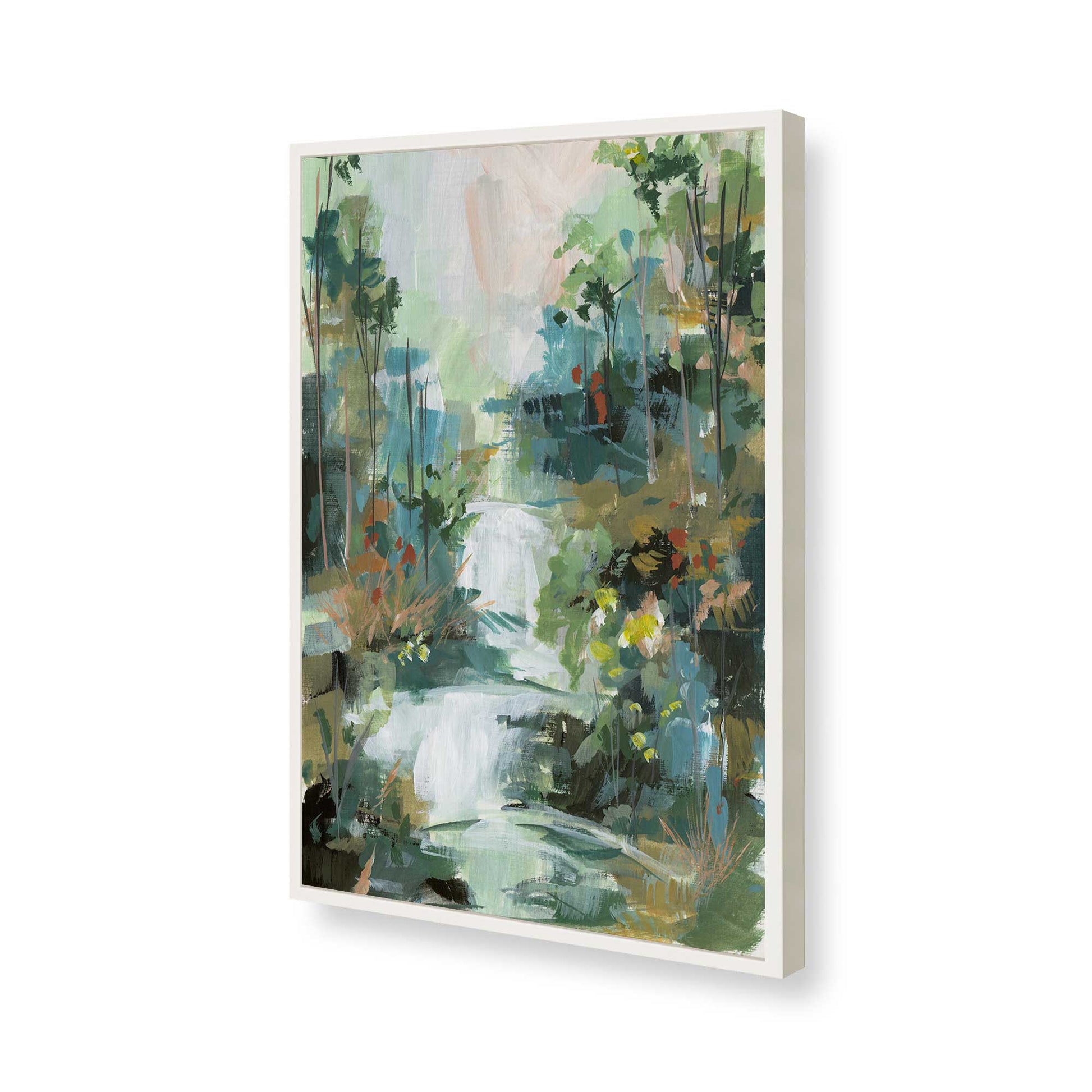 [Color:Opaque White], Picture of art in a Opaque White frame of the corner