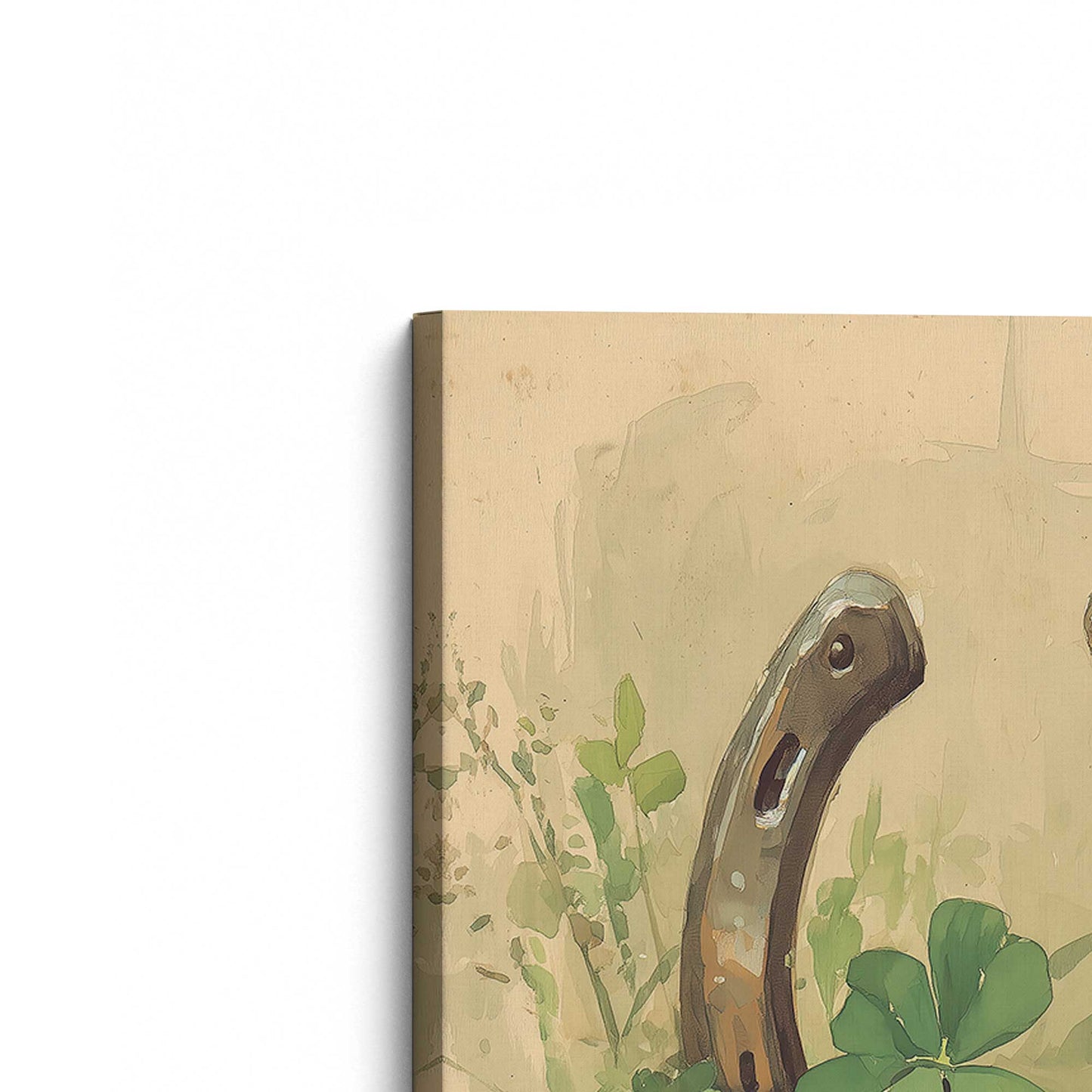 [Color:Stretched Canvas], Picture of the corner of the art