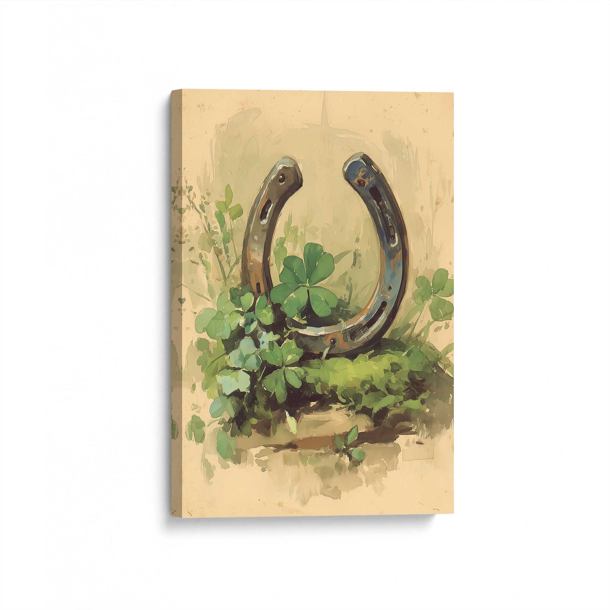 [Color:Stretched Canvas], Picture of art at an angle