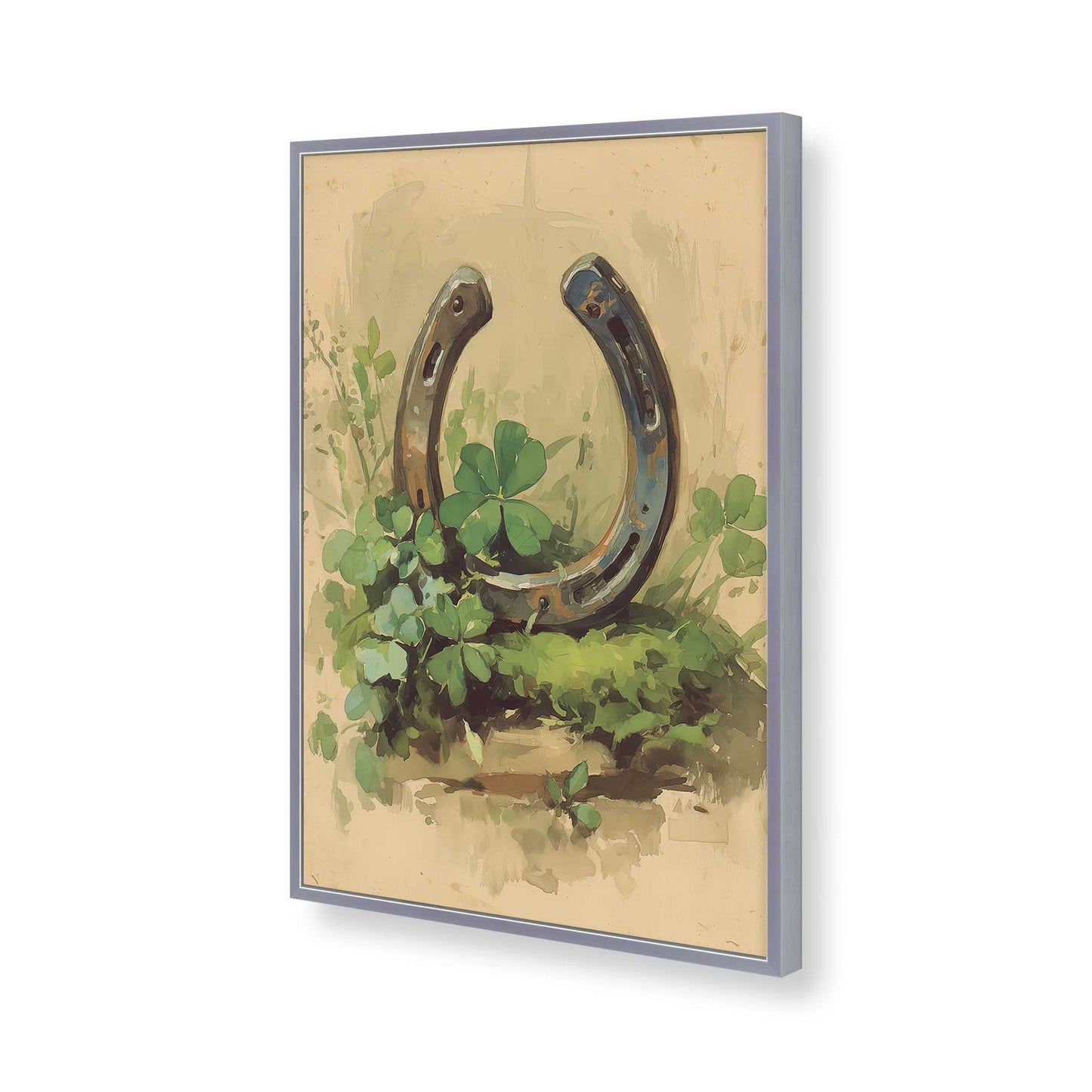 [Color:Polished Chrome], Picture of art in a Polished Chrome frame of the corner