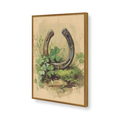[Color:Polished Gold], Picture of art in a Polished Gold frame of the corner