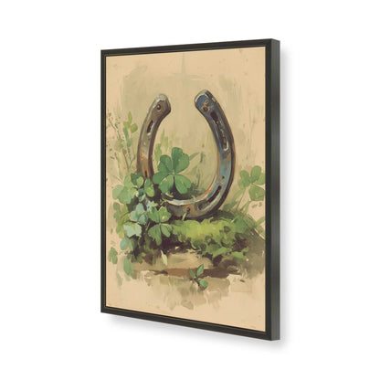 [Color:Satin Black], Picture of art in a Satin Black frame of the corner