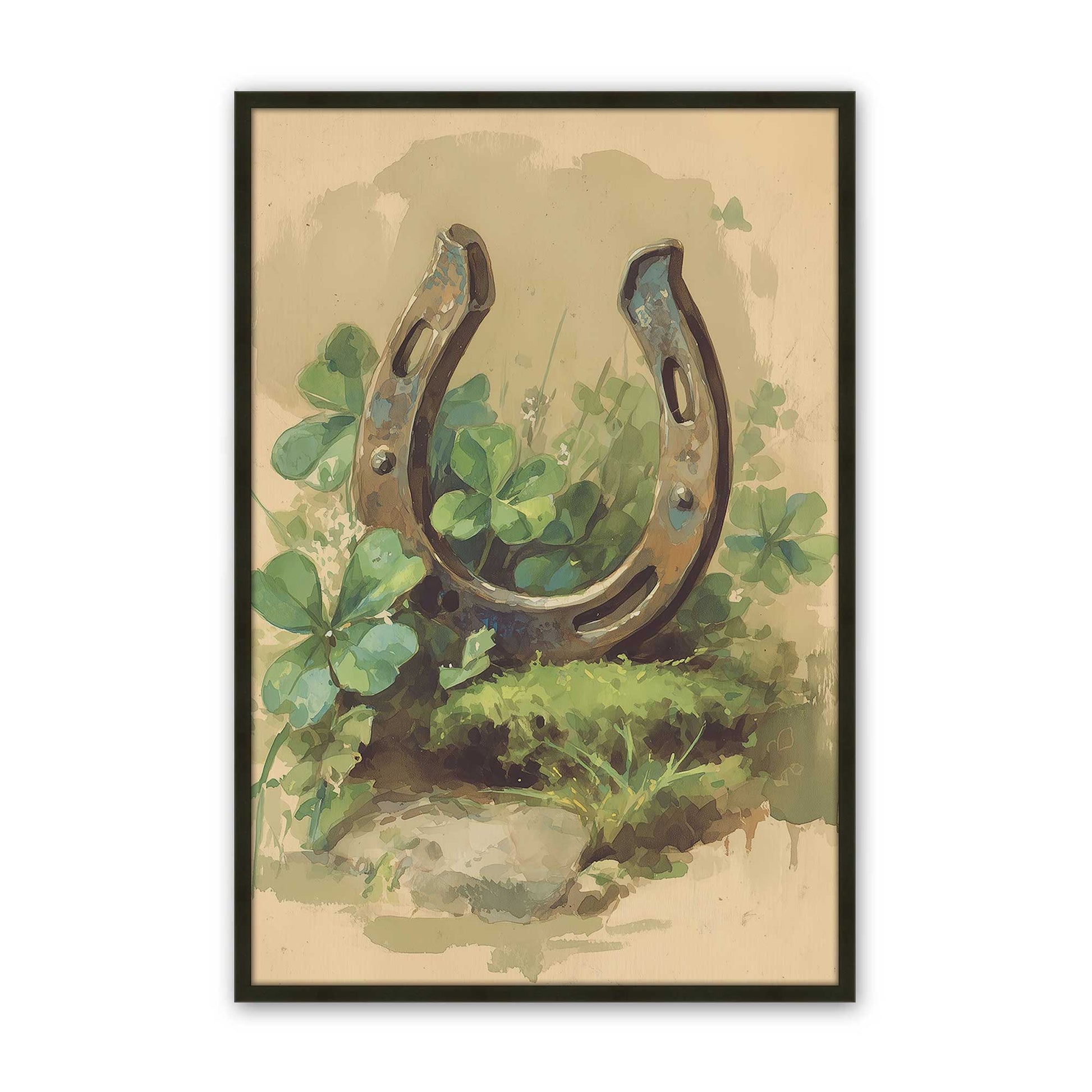 [Color:Satin Black], Picture of art in a Satin Black frame