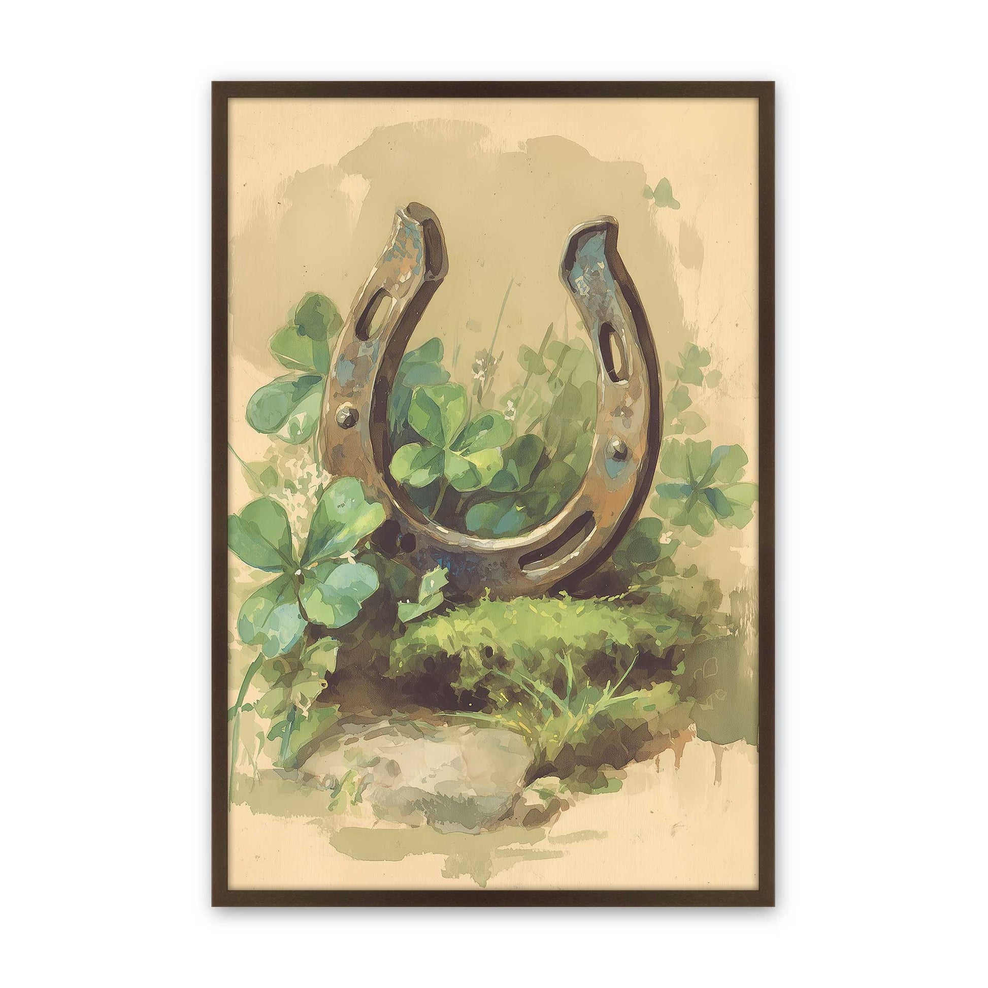 [Color:Brown], Picture of art in a Brown frame