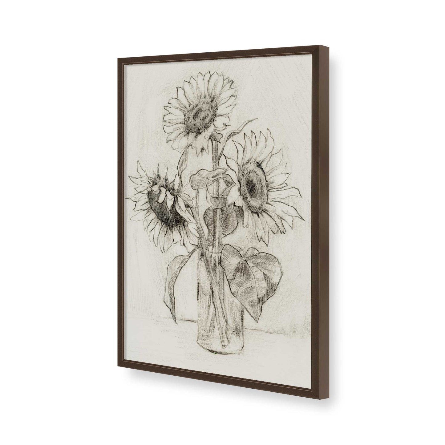 [Color:Brown], Picture of art in a Brown frame of the corner
