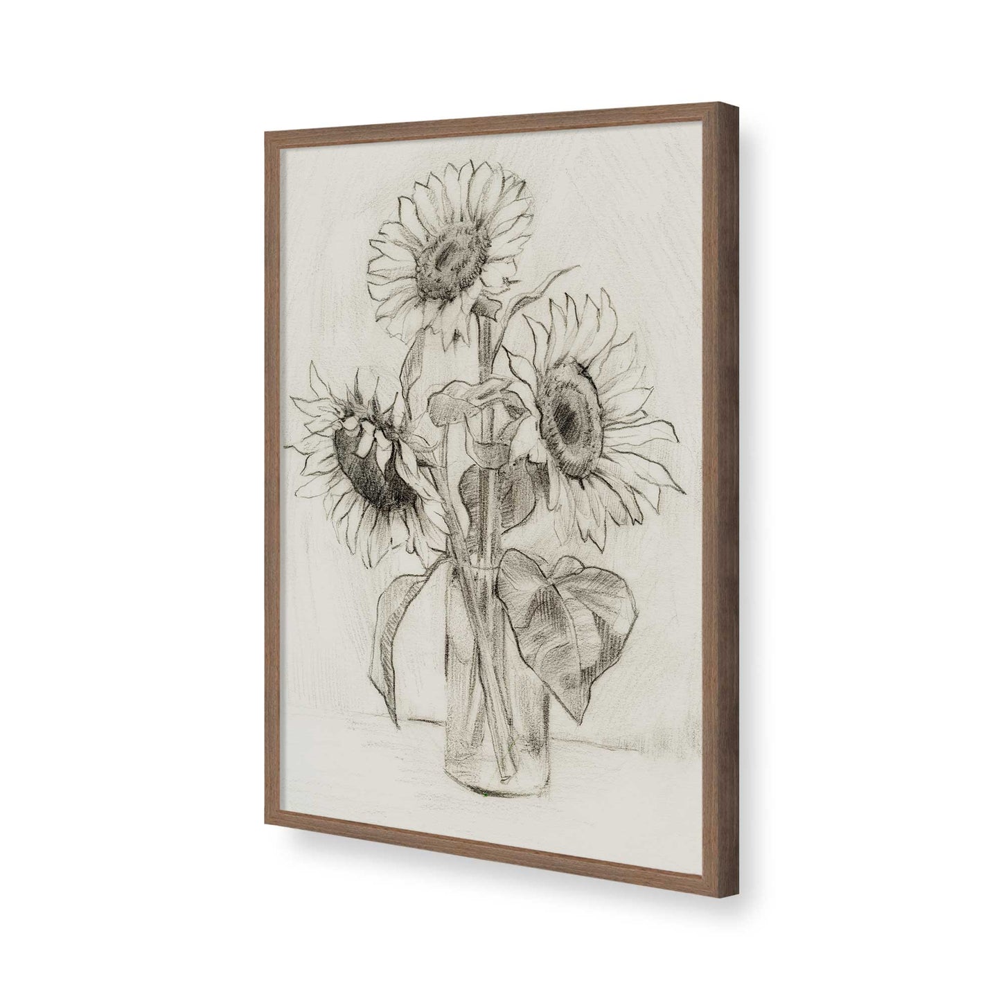 [Color:Walnut], Picture of art in a Walnut frame of the corner