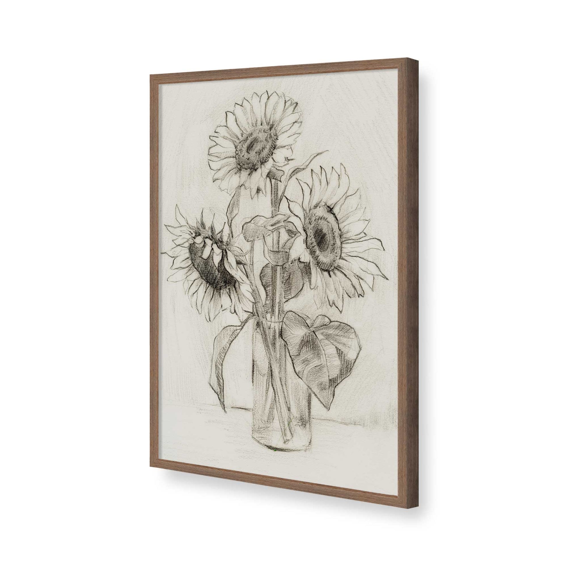 [Color:Walnut], Picture of art in a Walnut frame of the corner