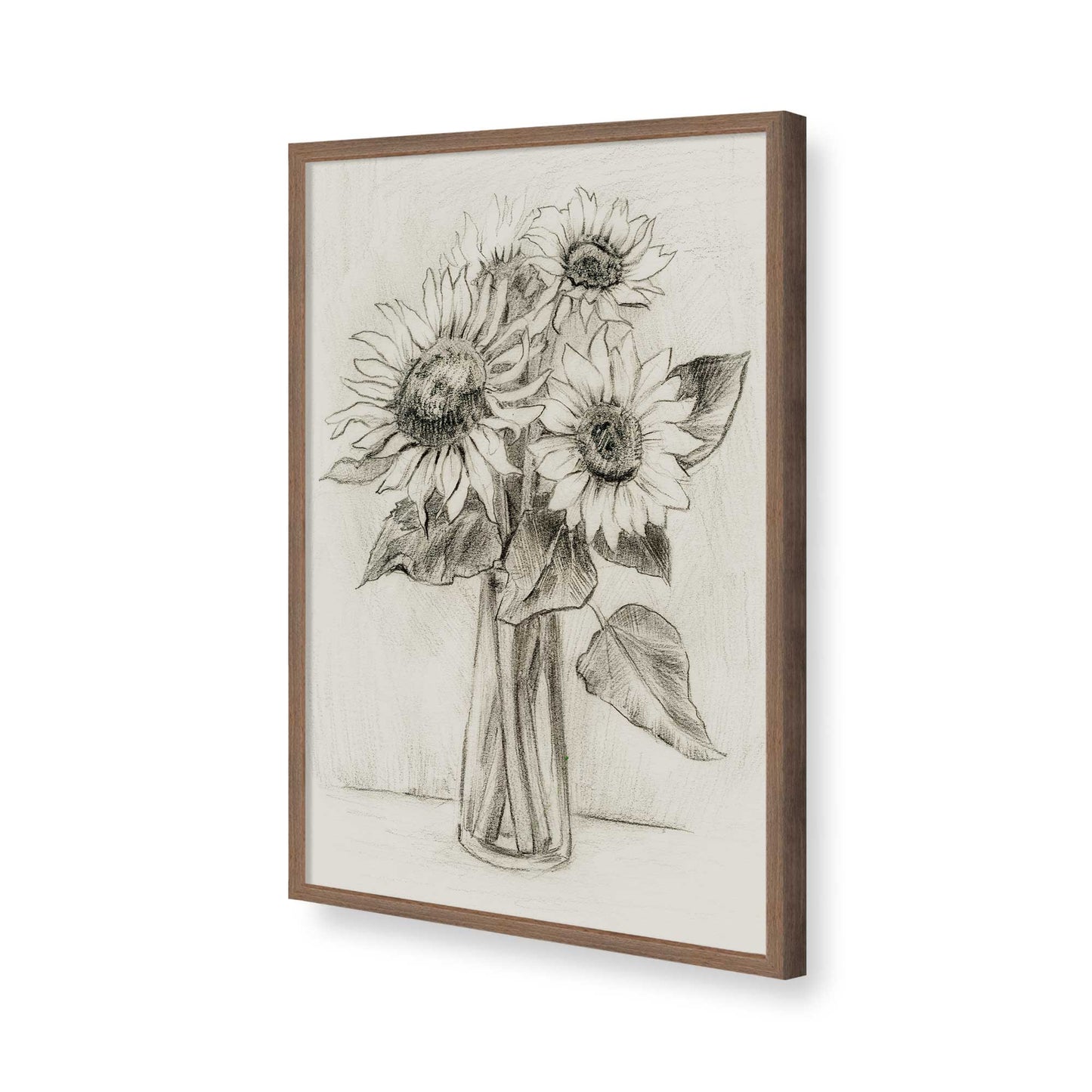 [Color:Walnut], Picture of art in a Walnut frame of the corner