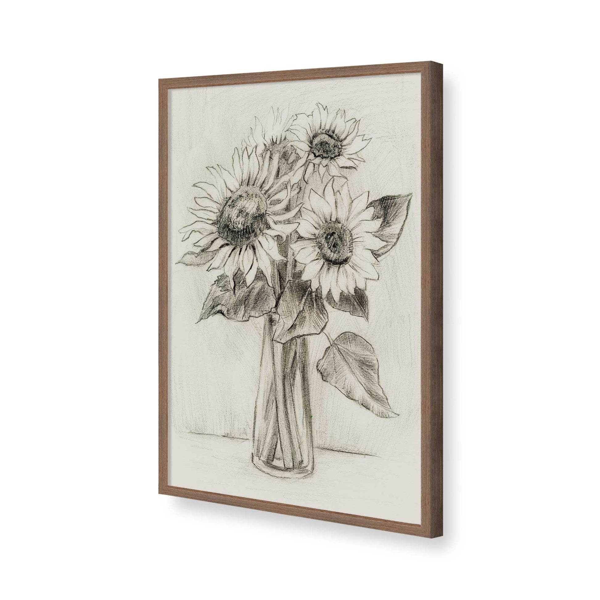 [Color:Walnut], Picture of art in a Walnut frame of the corner
