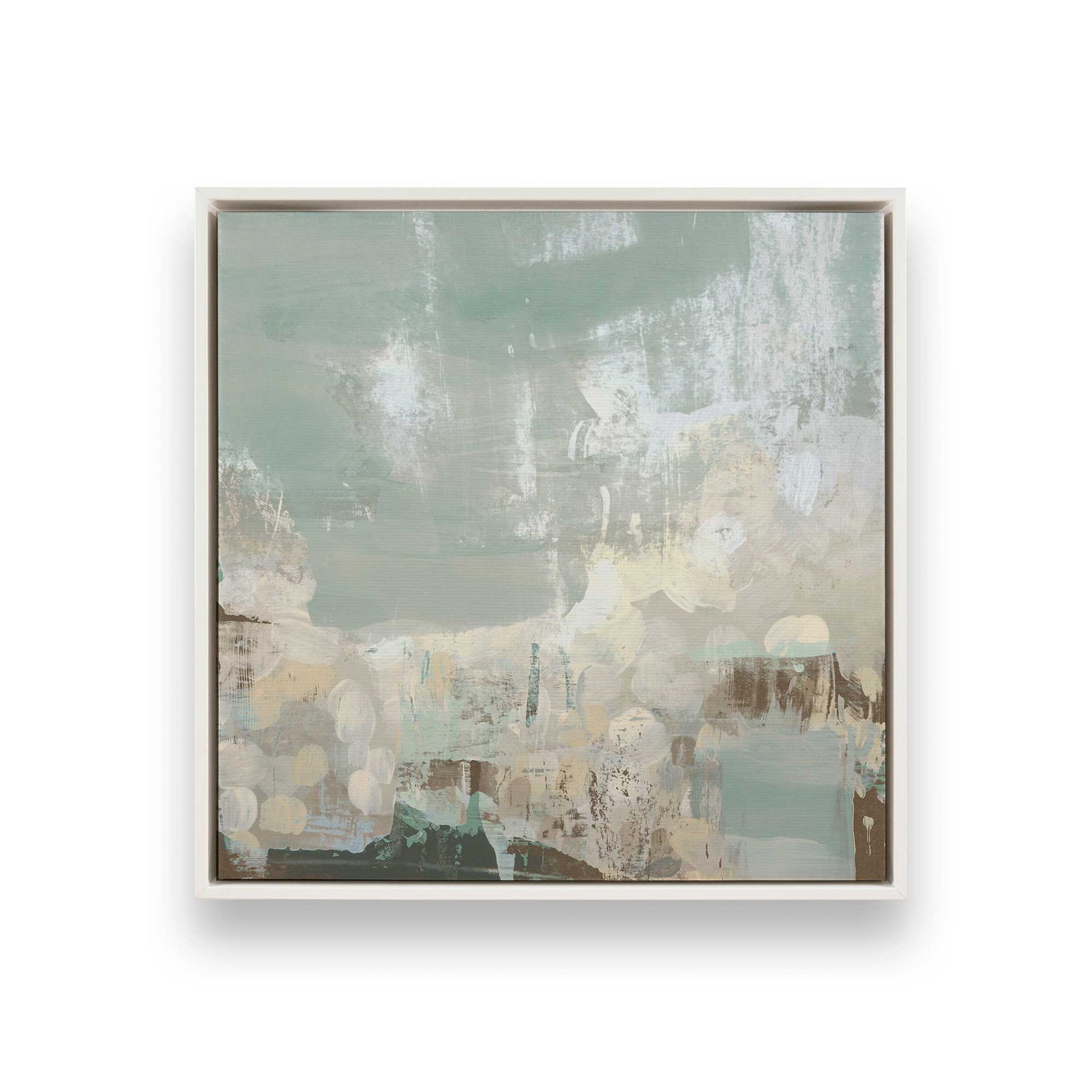[Color:Opaque White], Picture of art in a White frame