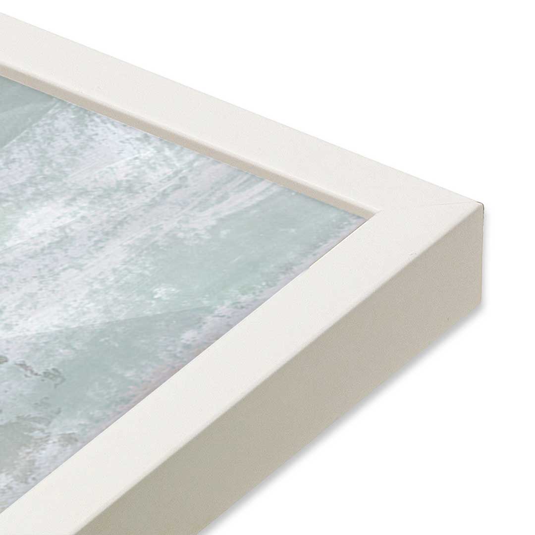[Color:Opaque White], Picture of art in a Opaque White frame at an angle