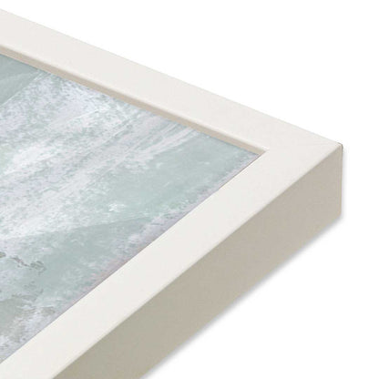 [Color:Opaque White], Picture of art in a Opaque White frame at an angle