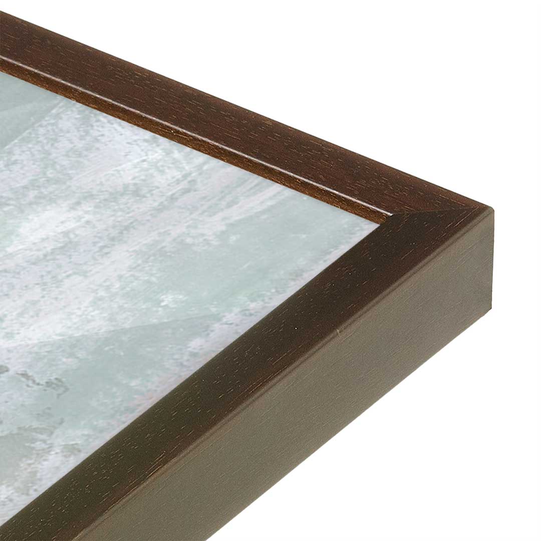 [Color:Espresso], Picture of art in a Espresso frame at an angle