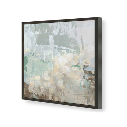 [Color:Satin Black], Picture of art in a Satin Black frame of the corner