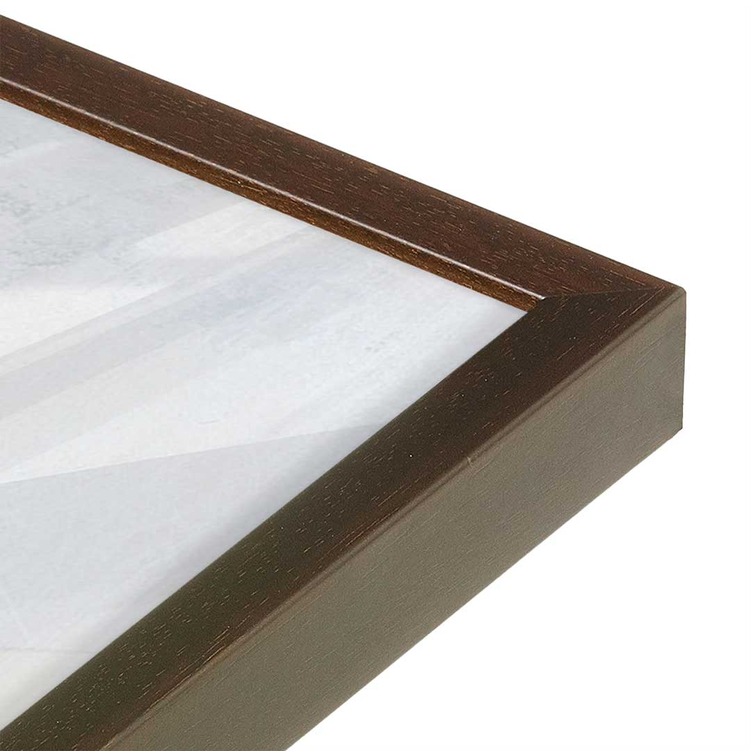 [Color:Espresso], Picture of art in a Espresso frame at an angle