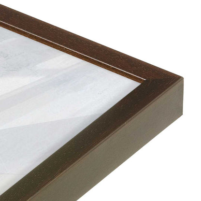 [Color:Espresso], Picture of art in a Espresso frame at an angle