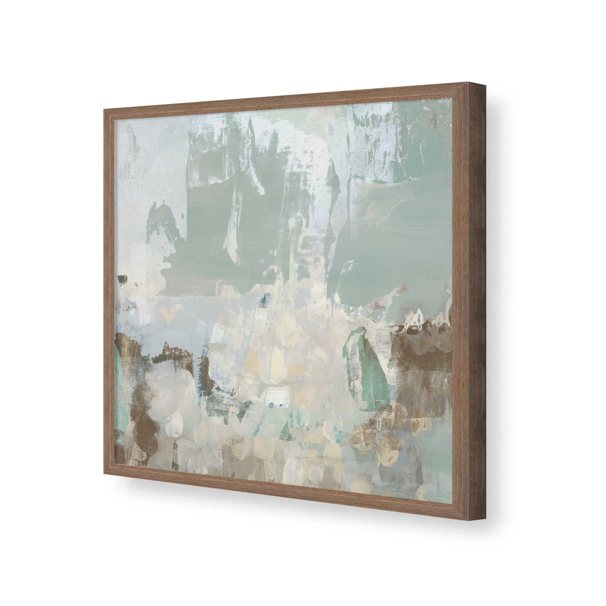 [Color:Walnut], Picture of art in a Walnut frame of the corner