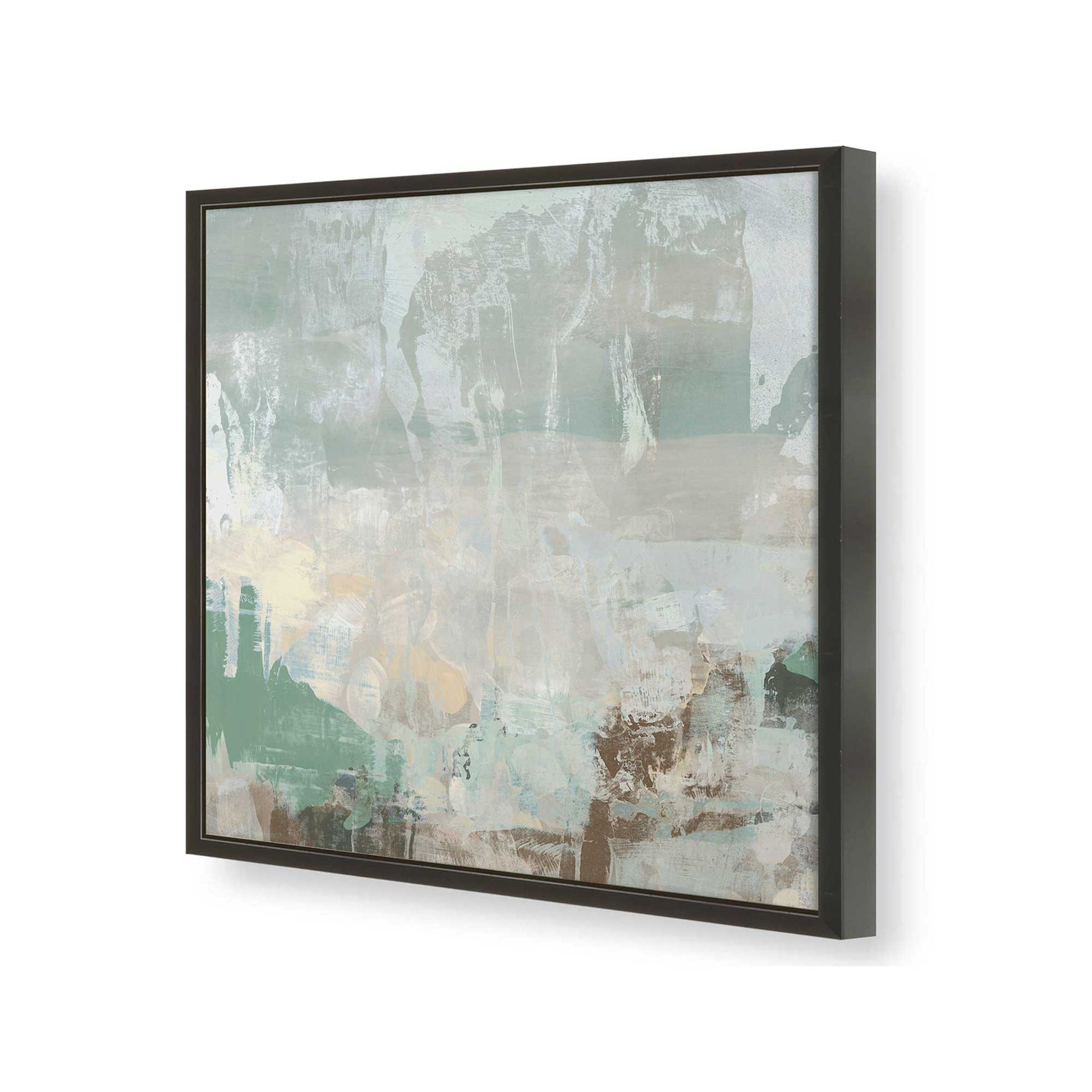 [Color:Satin Black], Picture of art in a Satin Black frame of the corner